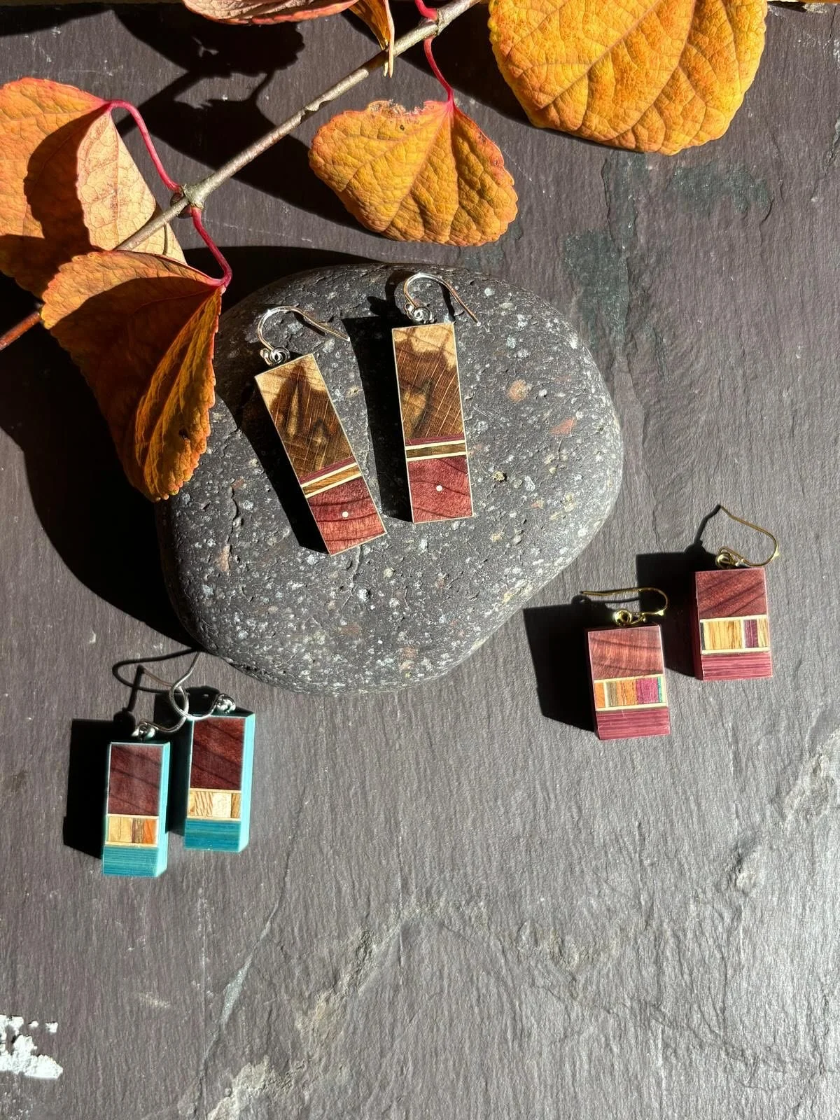 Some of the new earrings designs, wood and straw 🫶🏼

#irishcraft_irishdesign #dccireland #wicklowcraftfoundation #madeinwicklow @made_in_wicklow #yanafactor #handcraftedearrings #handmadejewelleryuk 
#irishgifts #woodenearrings #woodenjewellery
#le