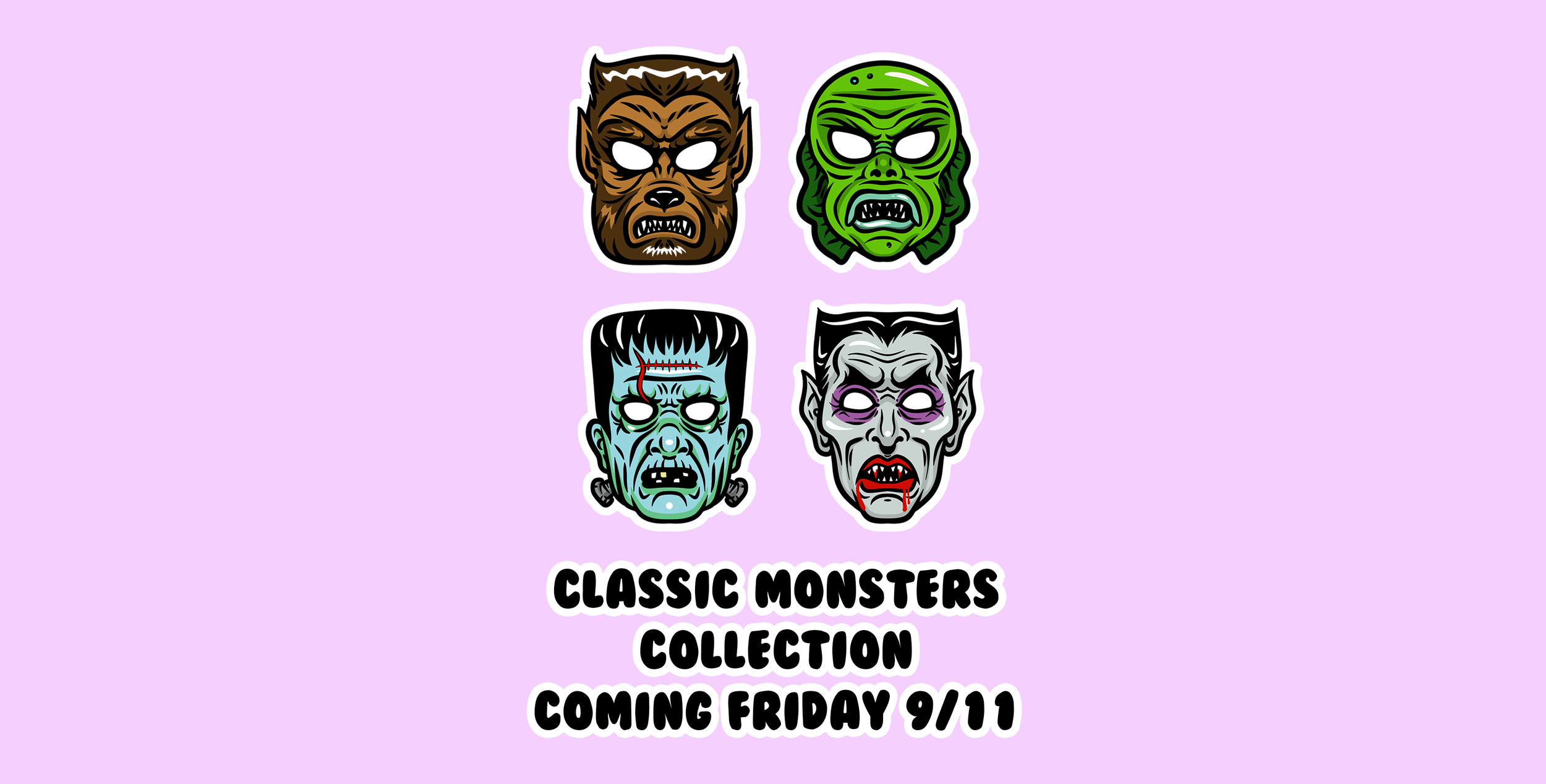 classic monsters halloween fashion pack made-to-order
