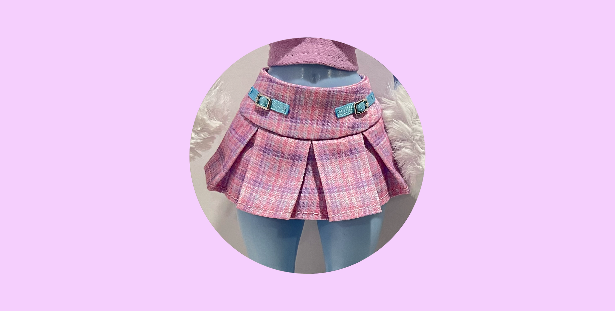 yeti plaid skirt made-to-order