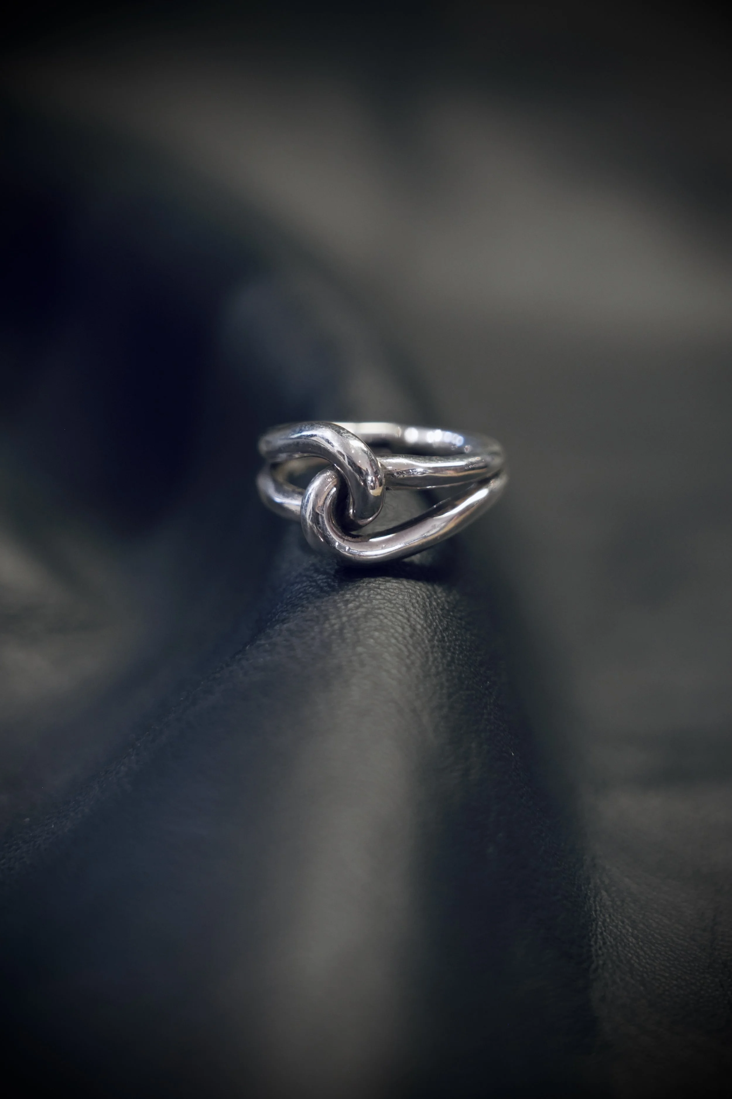 Bague AG – Hand-forged silver ring – Size 51