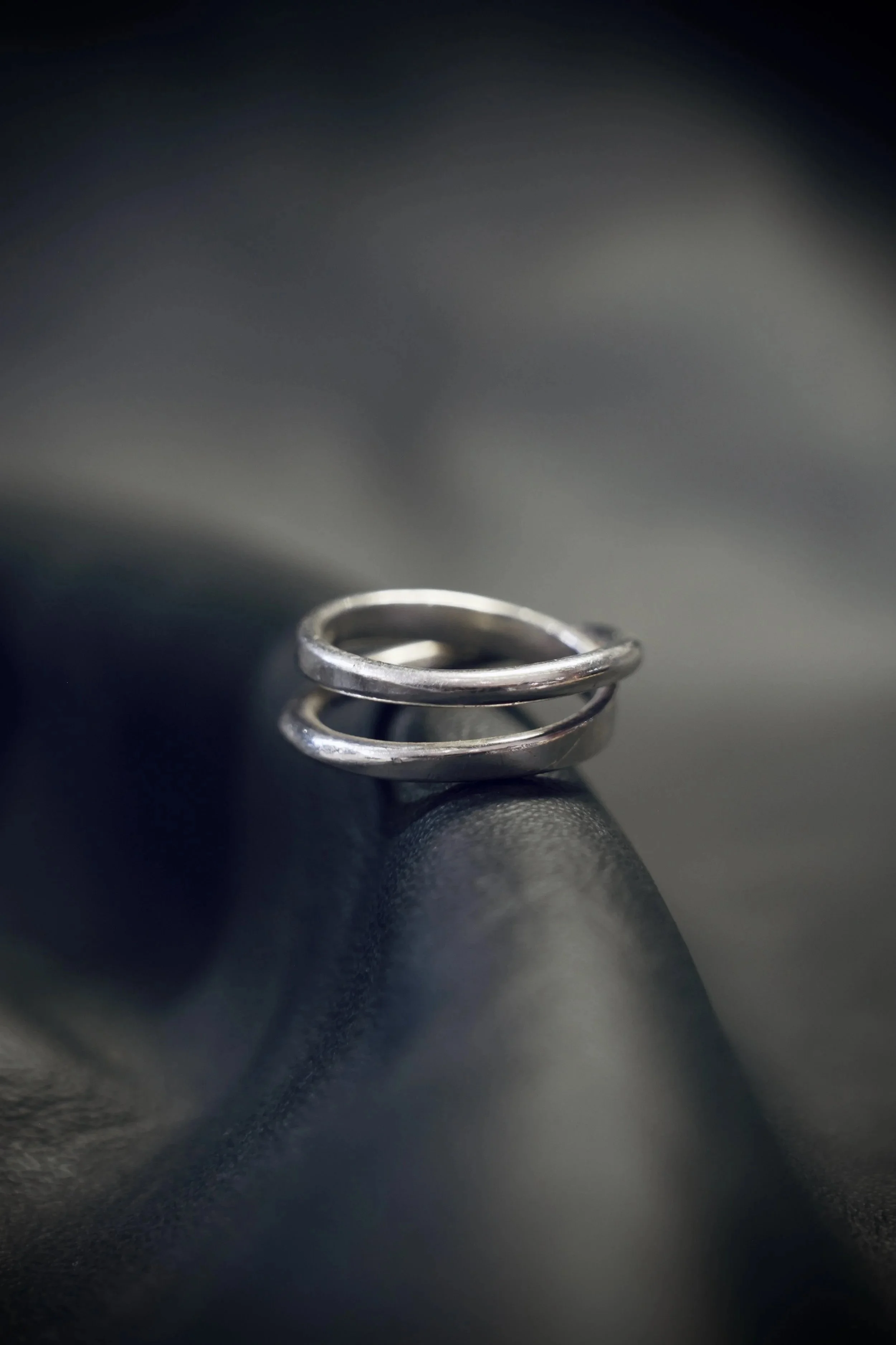 Bague AG – Hand-forged silver ring – Size 58