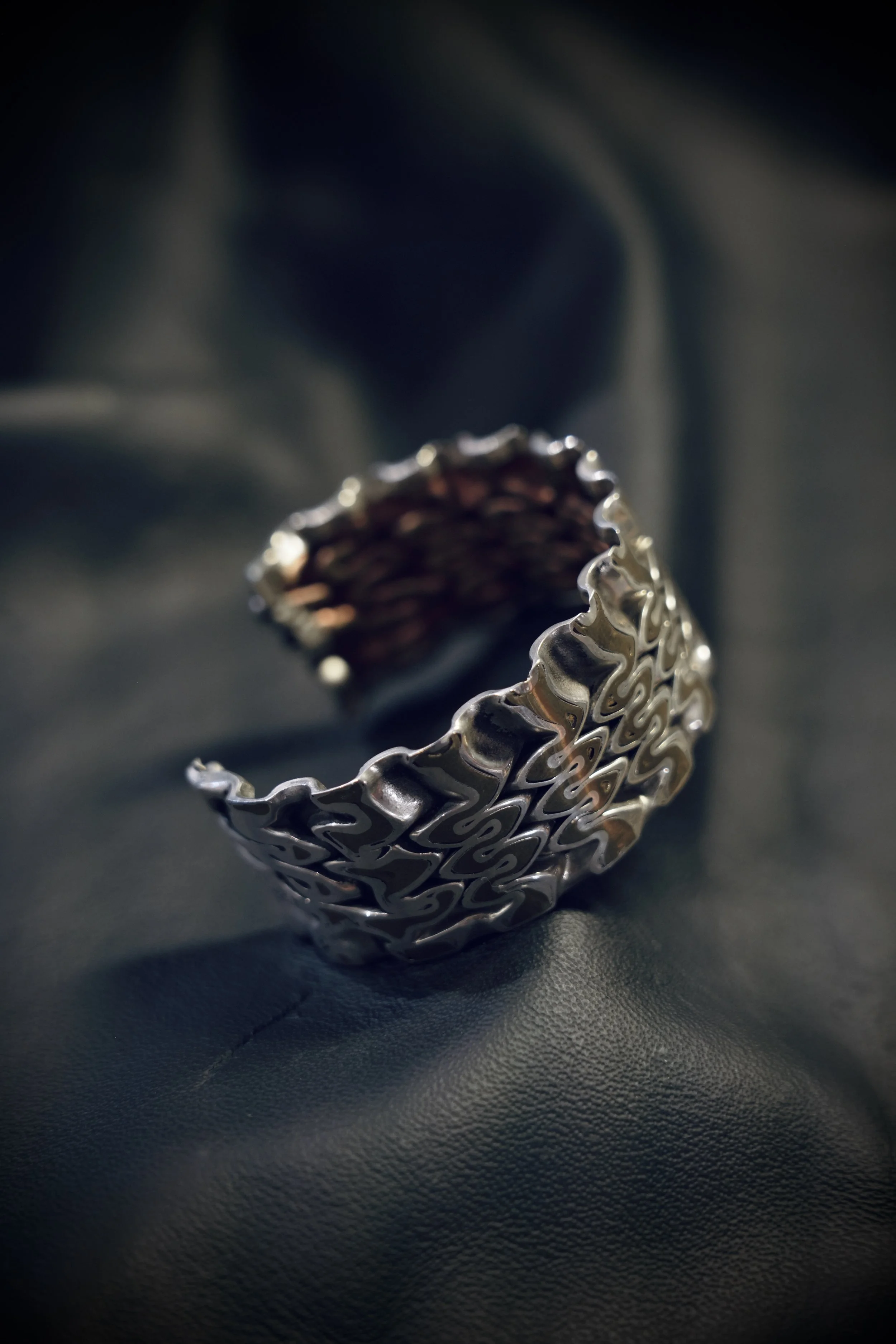 Bracelet "Compression Ag + Laiton" – Silver and brass compression bracelet
