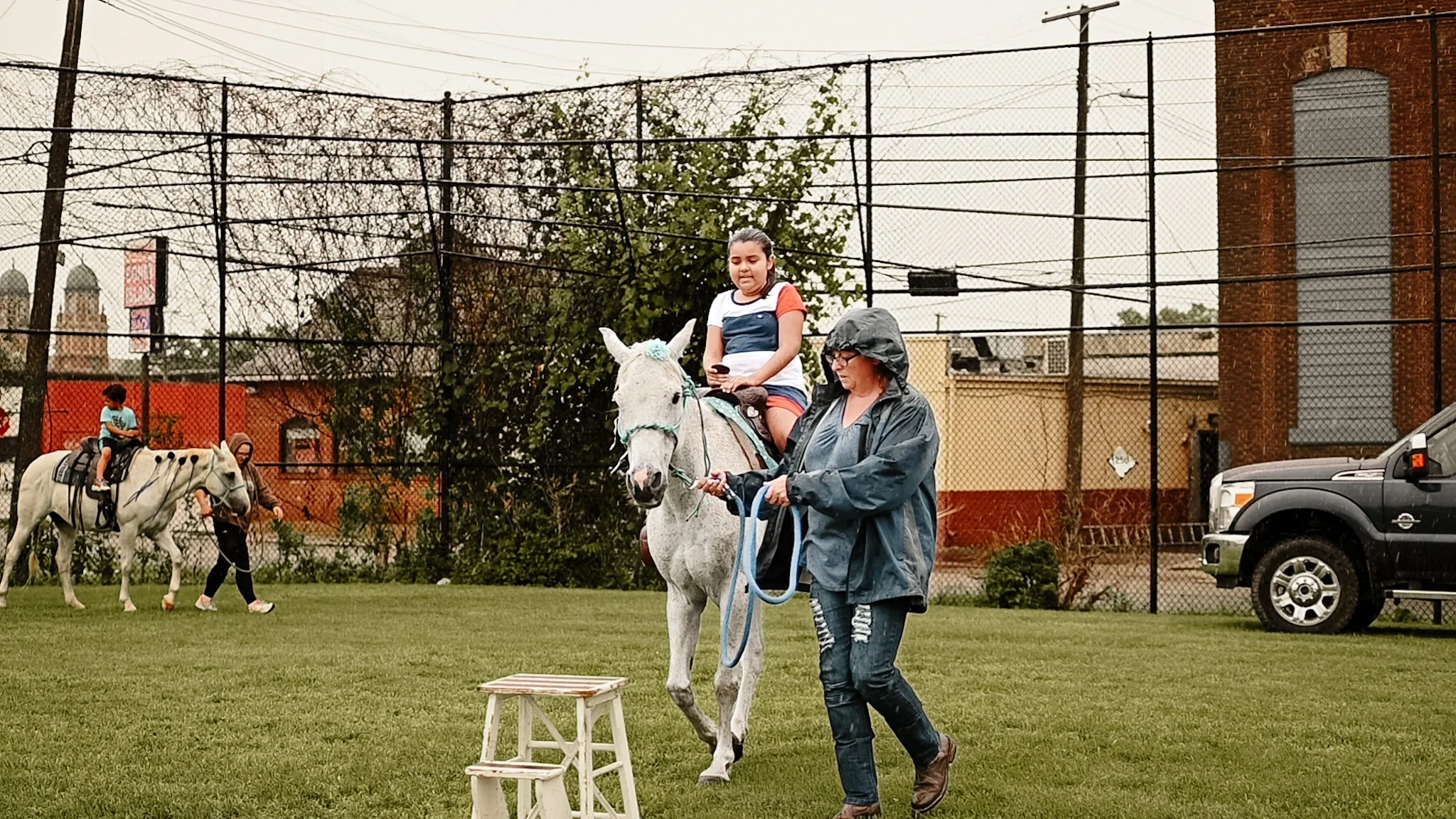 Rain or shine— it’s always a good time for horseback riding!
