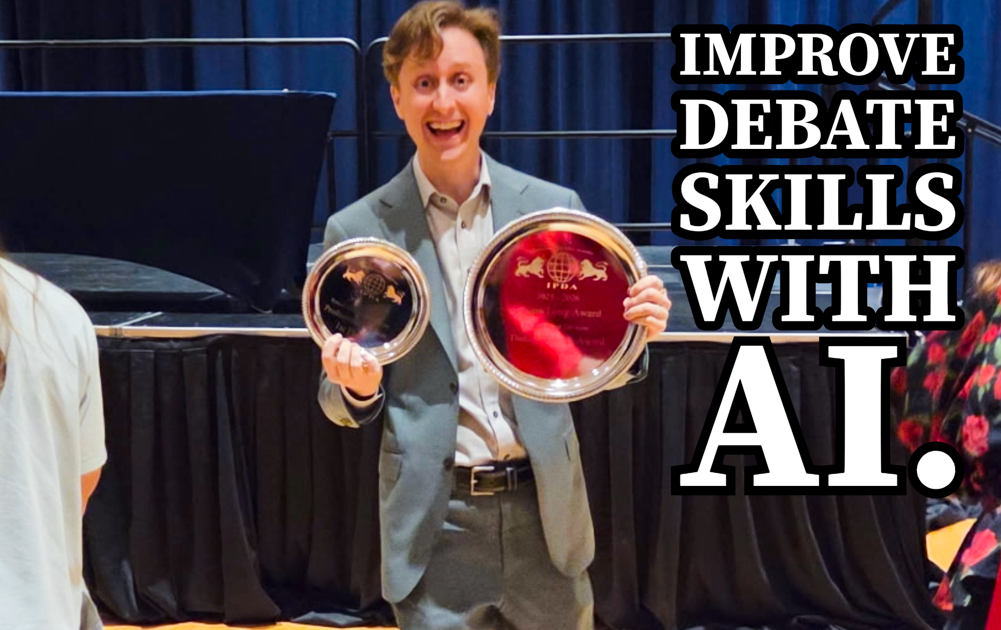 An April 2026 lecture, right before Dr. Iain was awarded three more national championships, about improving at IPDA debate with AI.