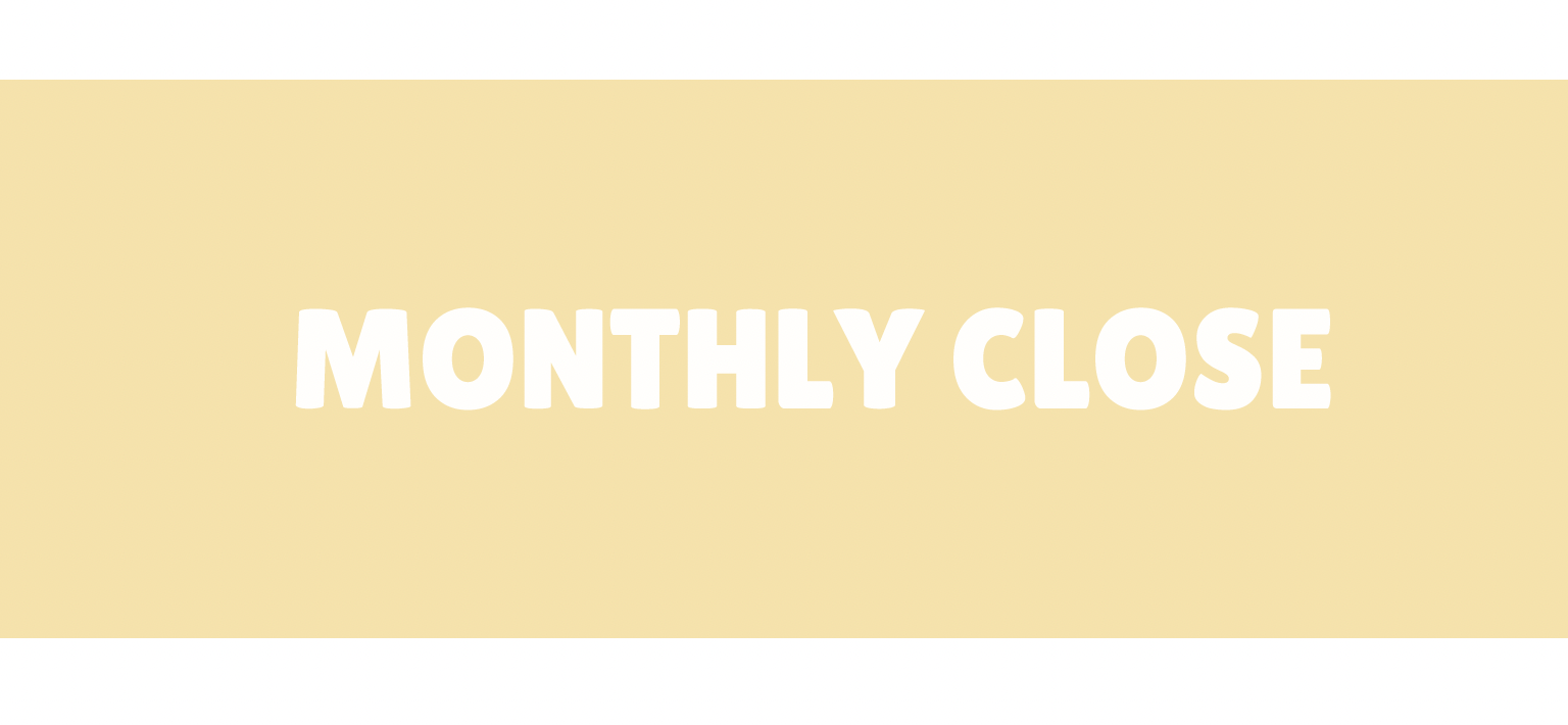 Month Close To Do List