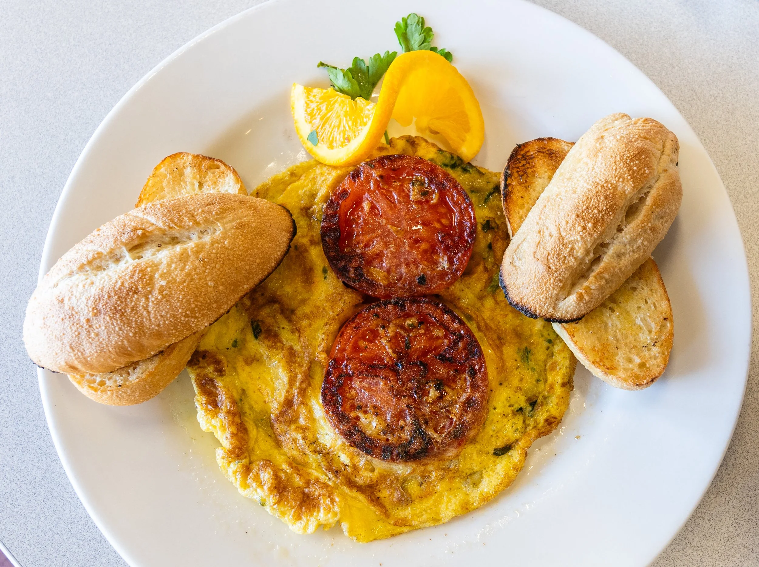 Brunch at Ghini’s French Caffe in Tucson, Arizona.