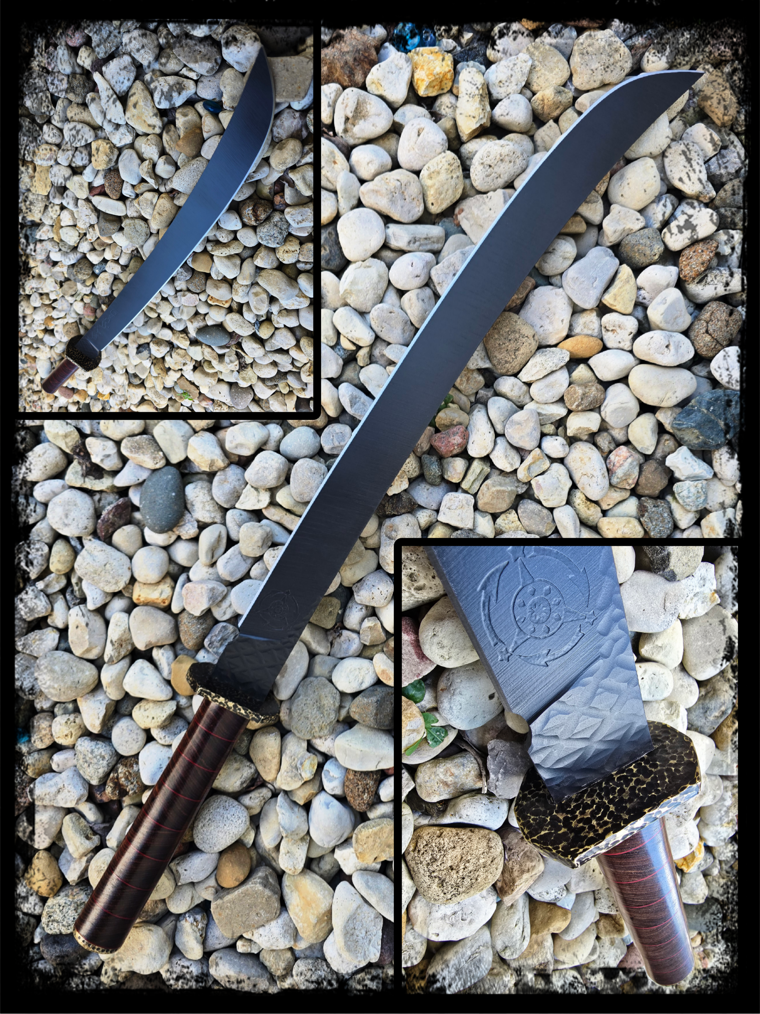 custom katana sword made from carbon steel by gordian key forge