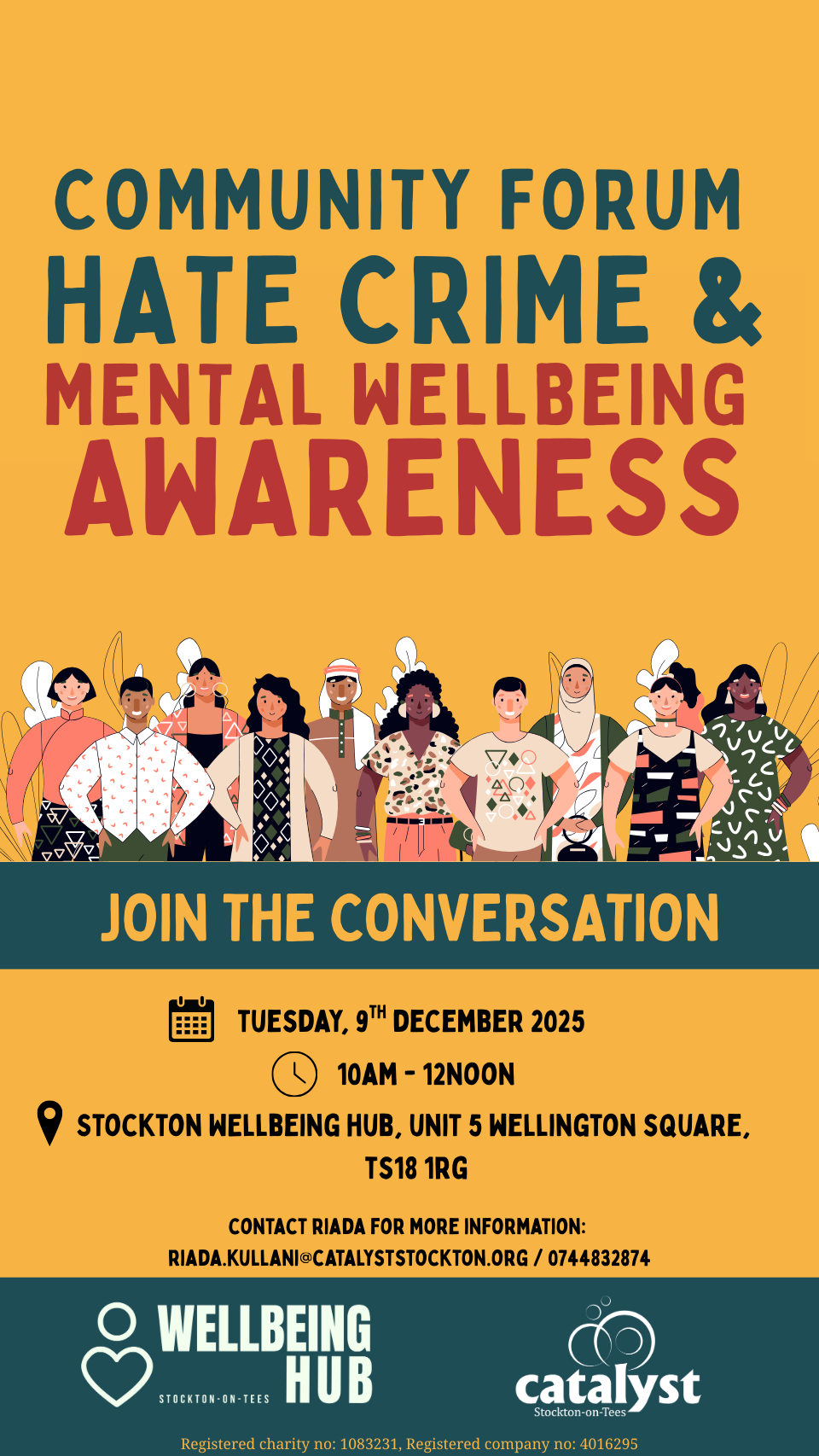 Community Forum: Hate Crime &amp; Mental Wellbeing.