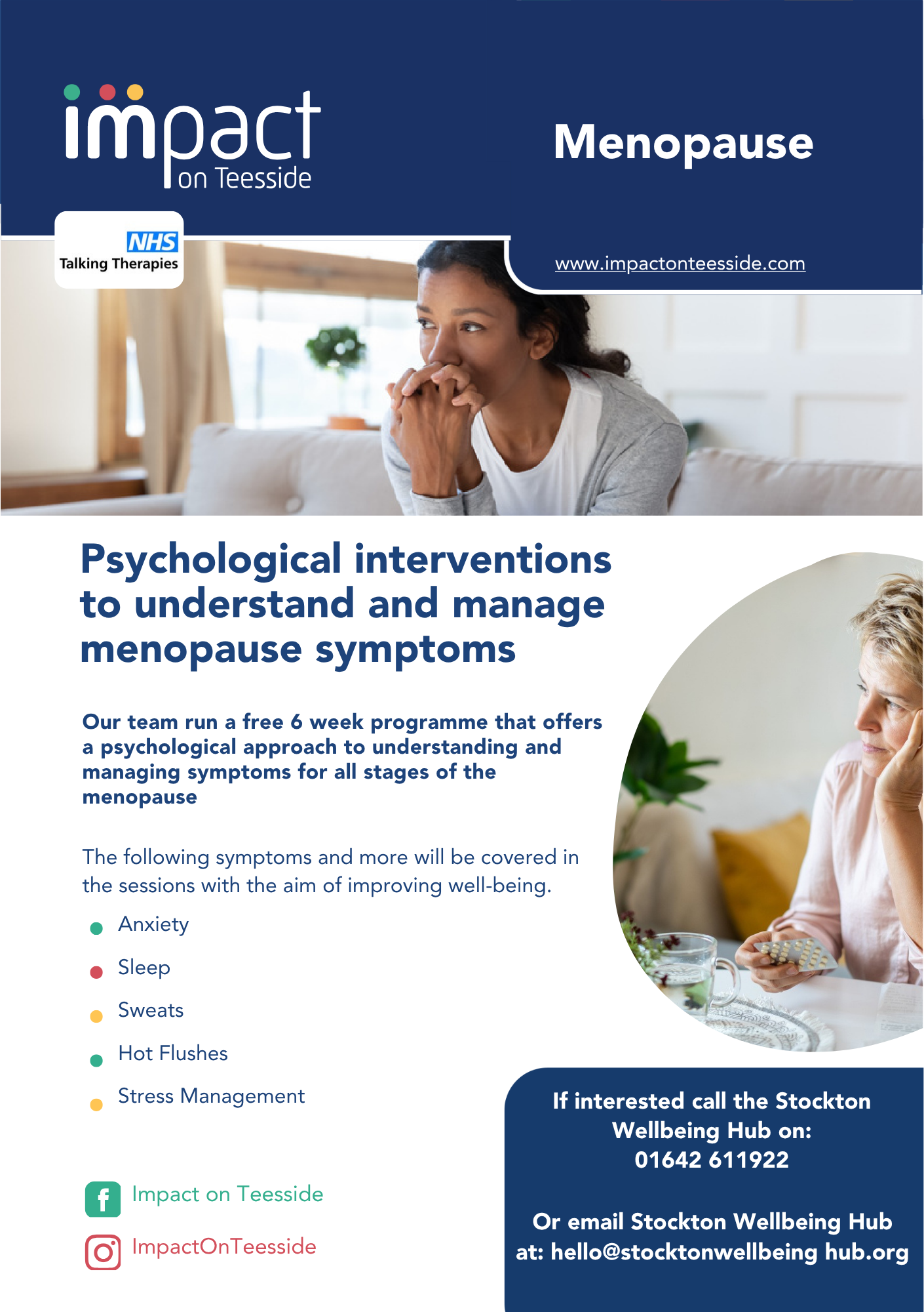 Menopause Support Programme at Stockton Wellbeing Hub