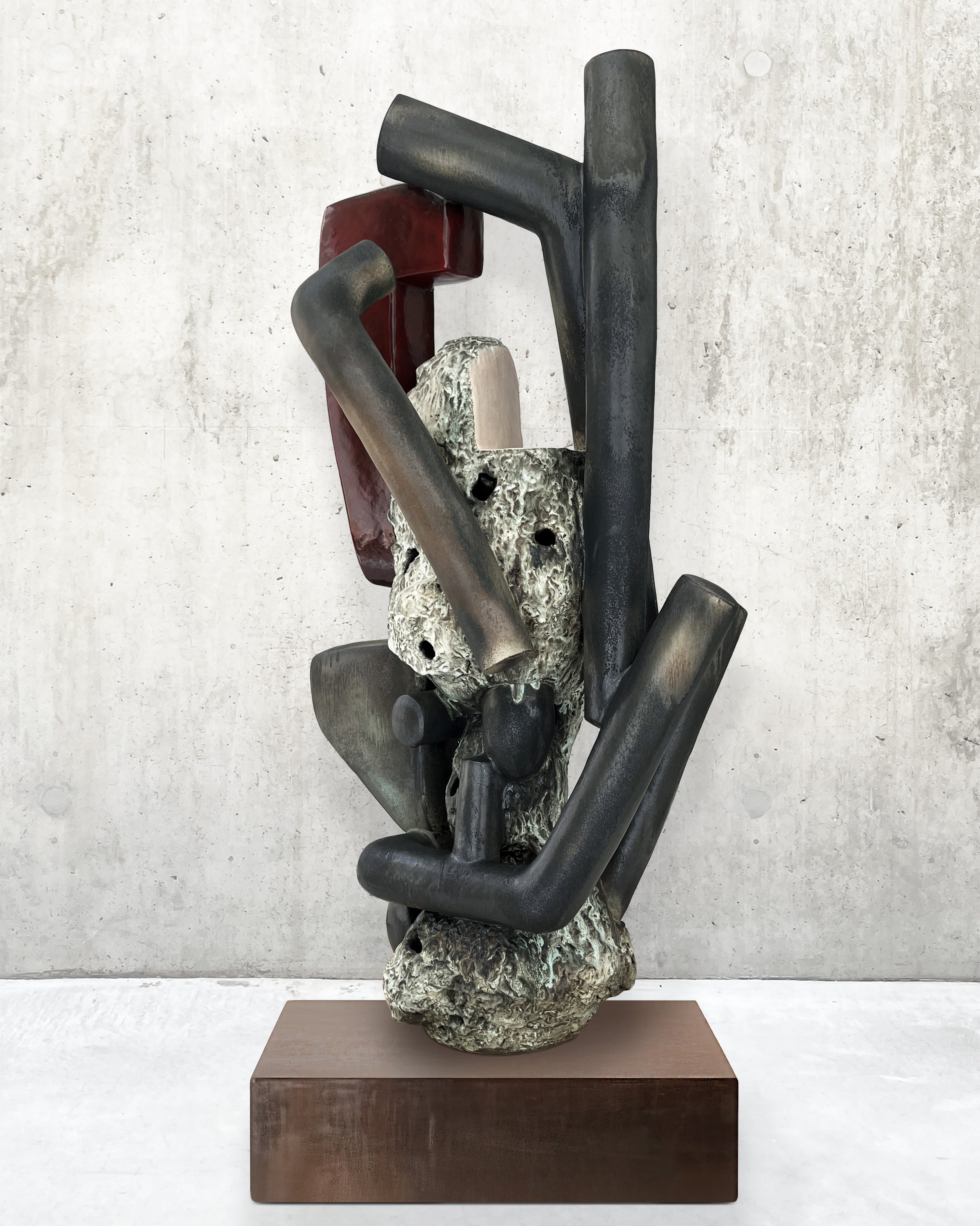 Stoneware, gas fired, 54" x 31" x 25", 2026