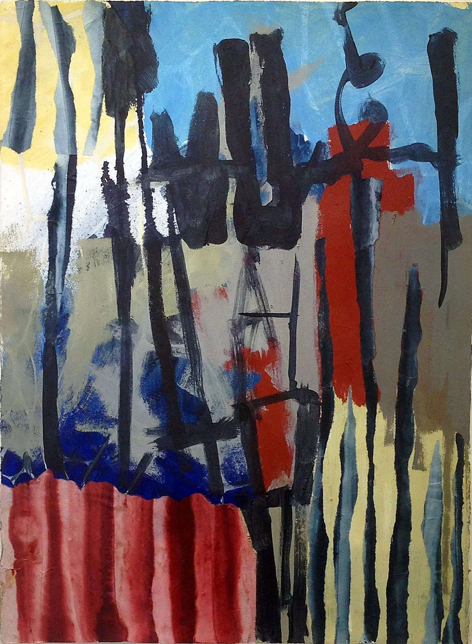  Untitled #8 , 2014  Acrylic on paper, 35.5" x 27"