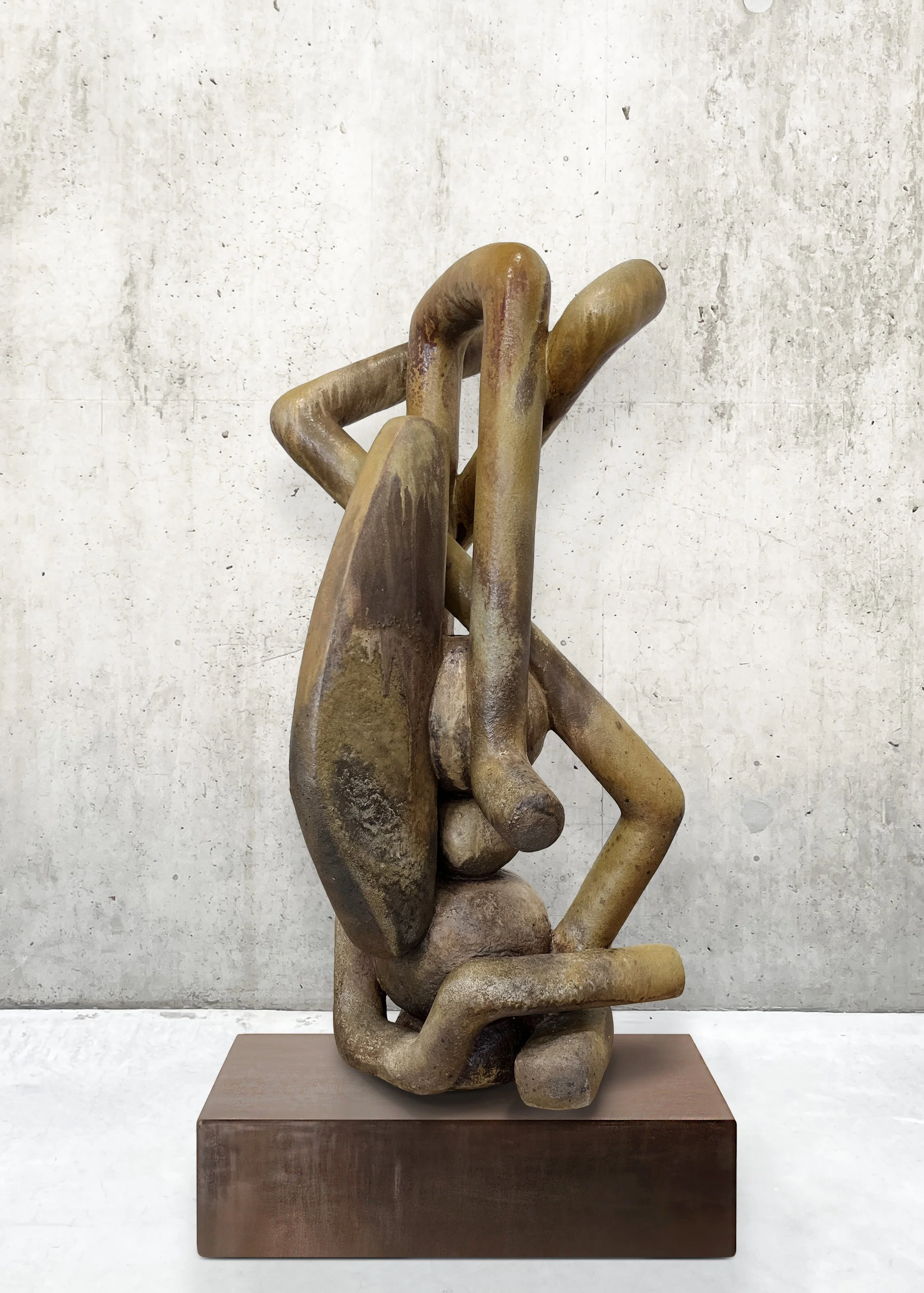Stoneware, wood fired, 40" x 25" x 22", 2025