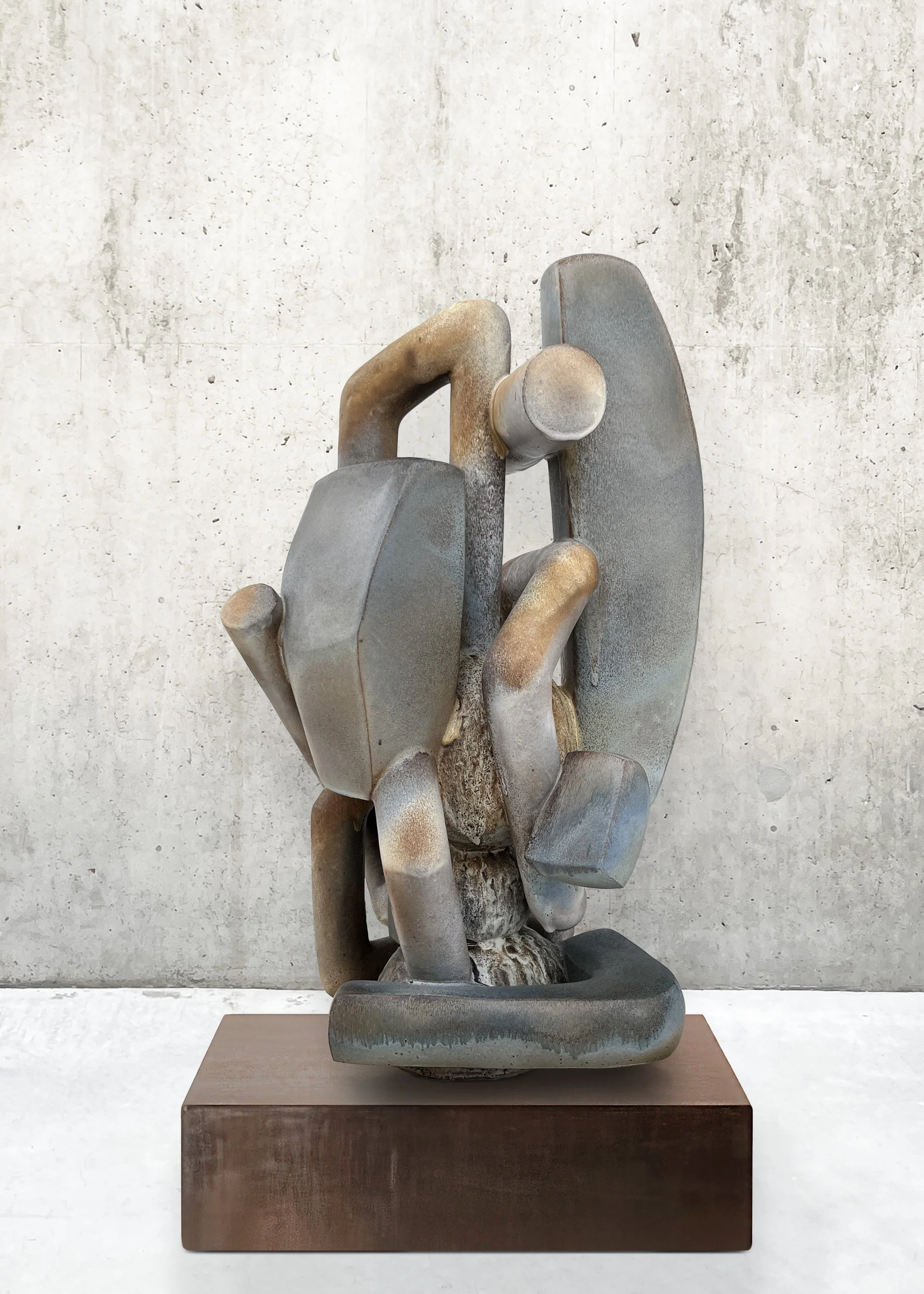 Stoneware, gas fired, 39" x 24" x 24", 2025