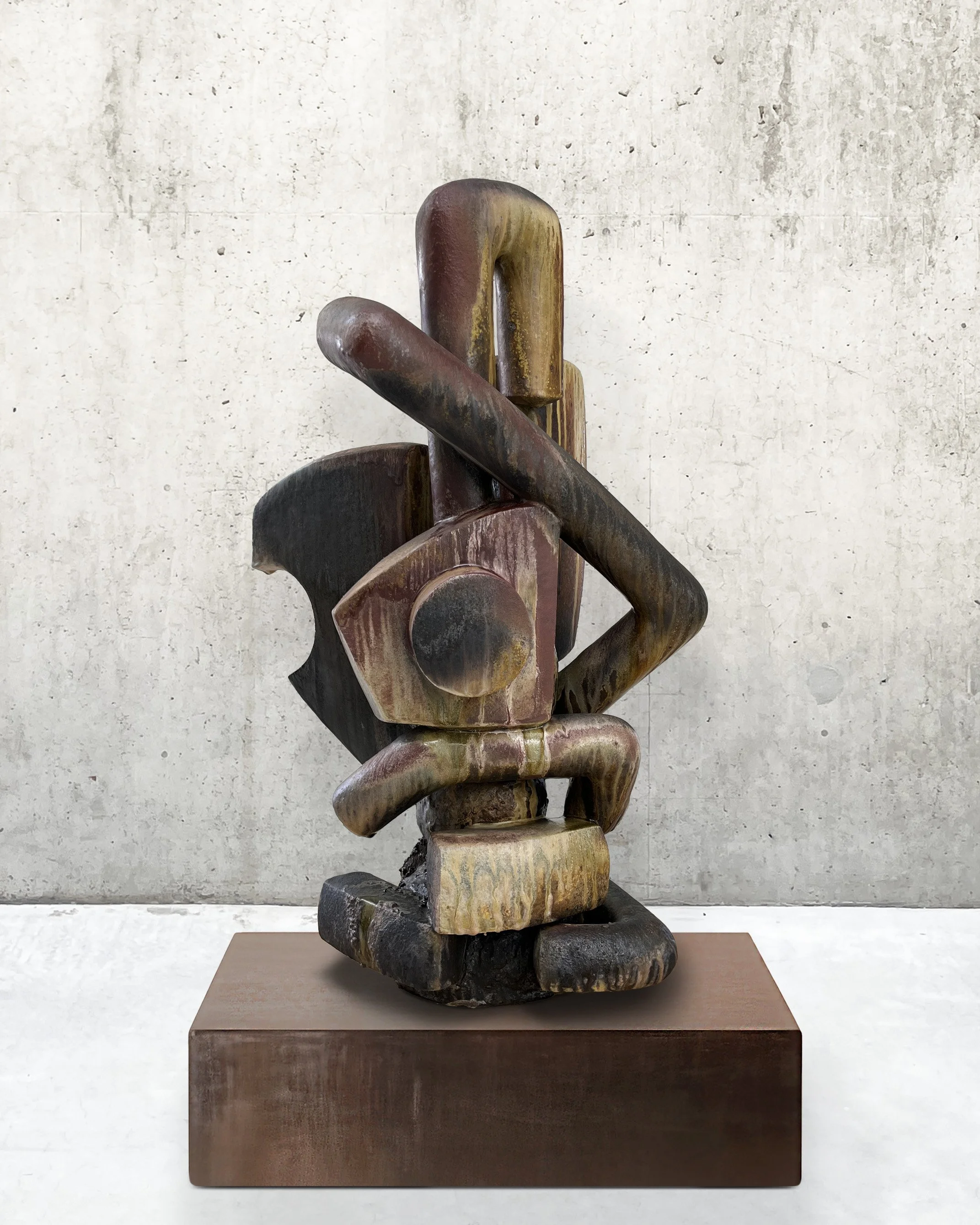 Stoneware, various firings, 38" x 26" x 19", 2026