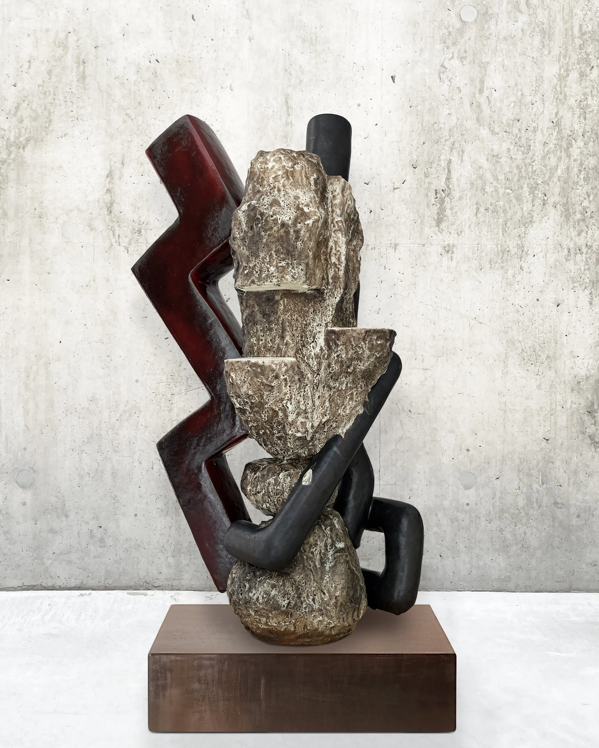 Stoneware, gas fired, 46" x 25" x 22", 2026