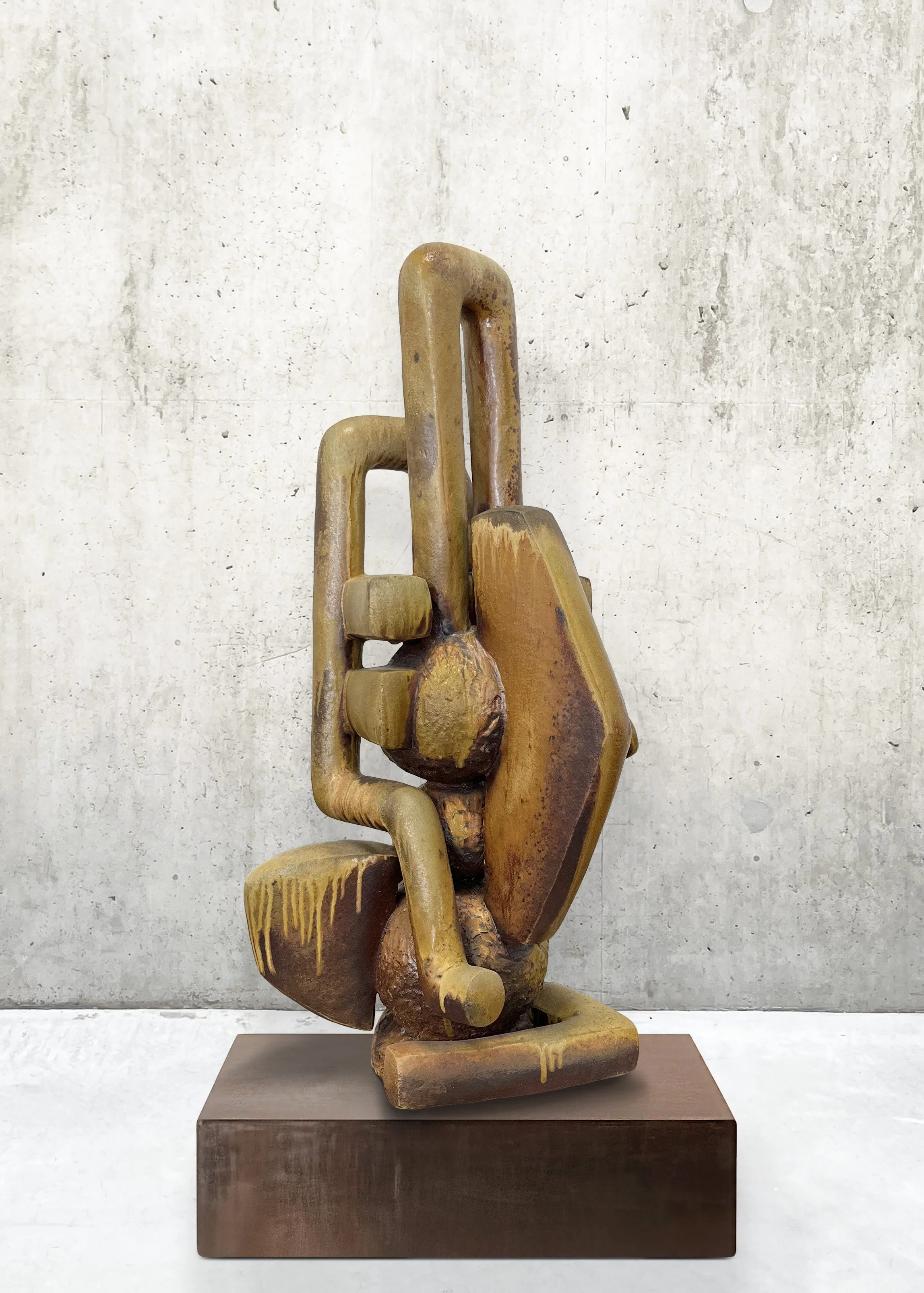 Stoneware, wood fired, 47" x 26" x 20", 2025