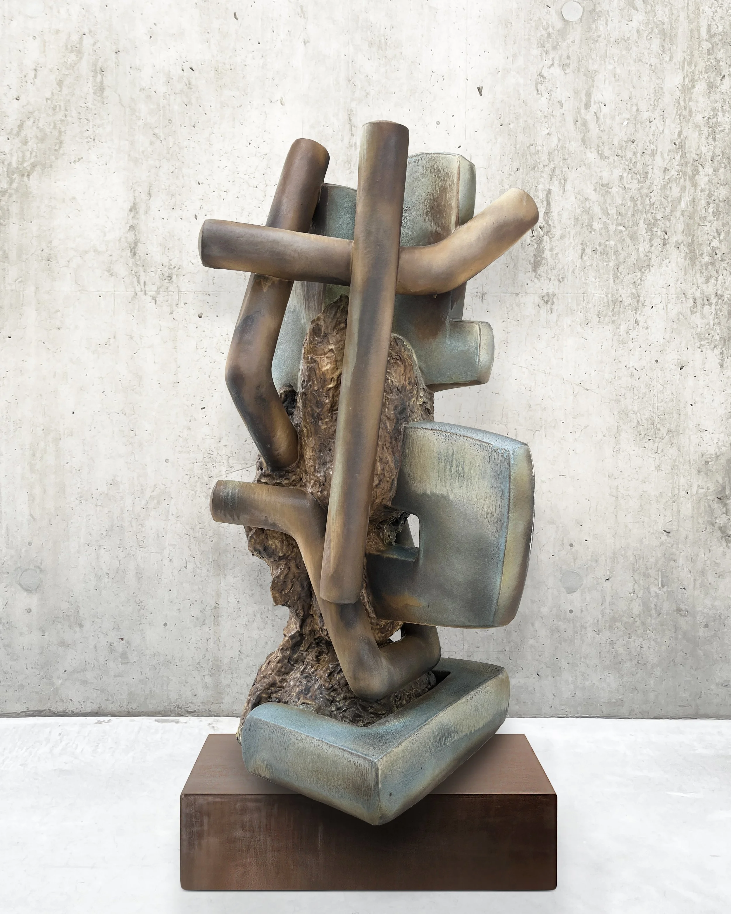  072526  
 
Stoneware, gas fired, 52" x 26" x 22," 2026