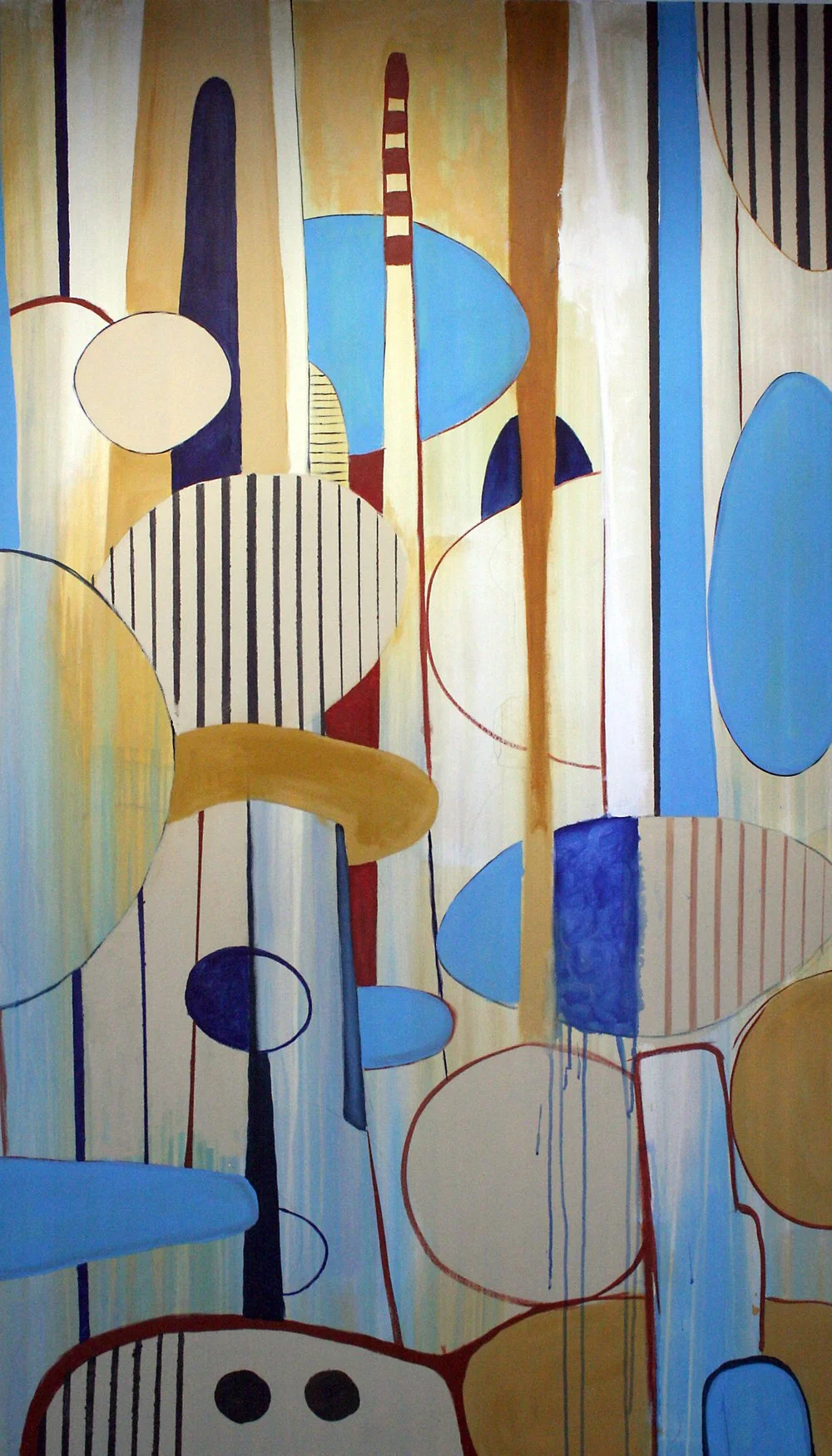  Reflector , 2014  Acrylic on canvas, 80" x 48"
