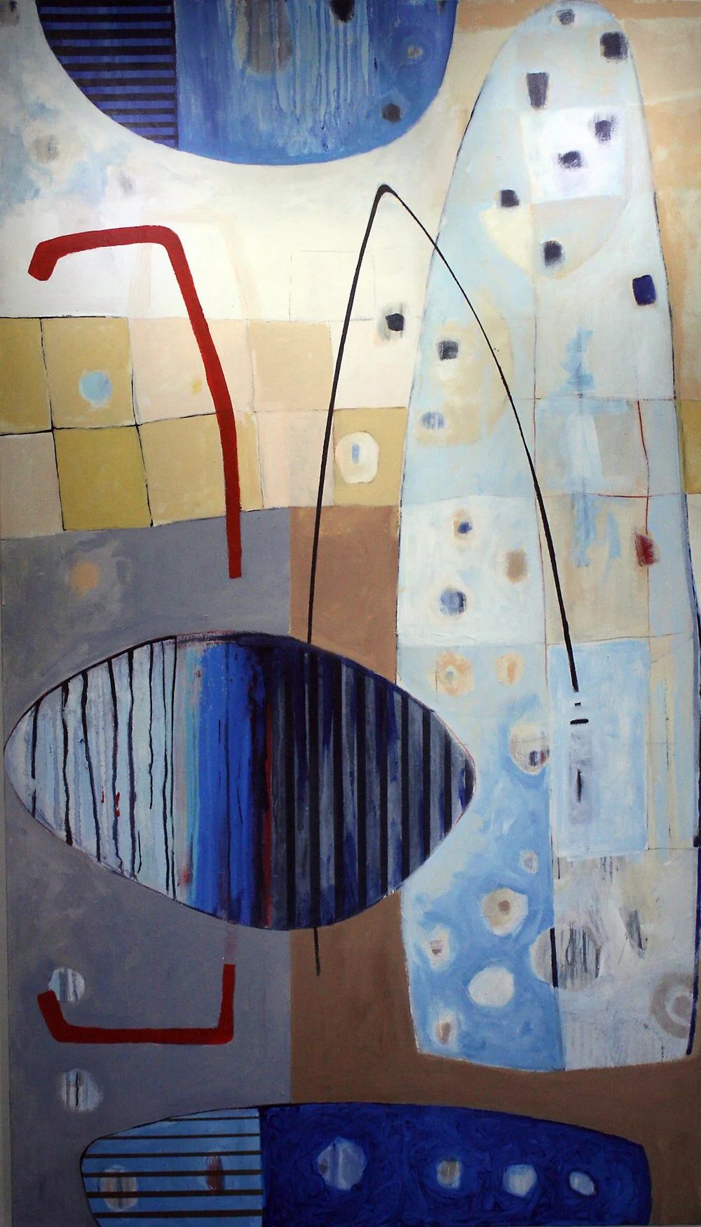  Glide , 2014  Acrylic on canvas, 80" x 48" 