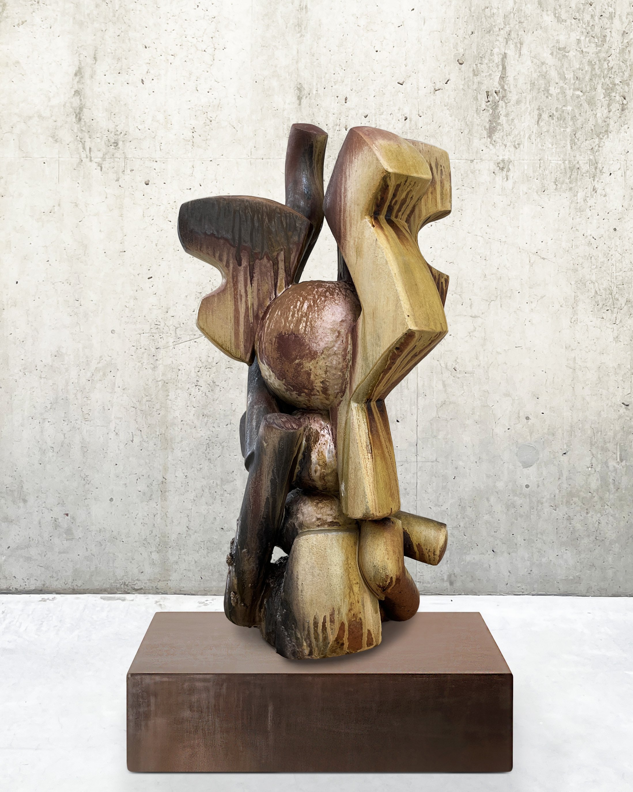 Stoneware, various firings, 40" x 23" x 22", 2026