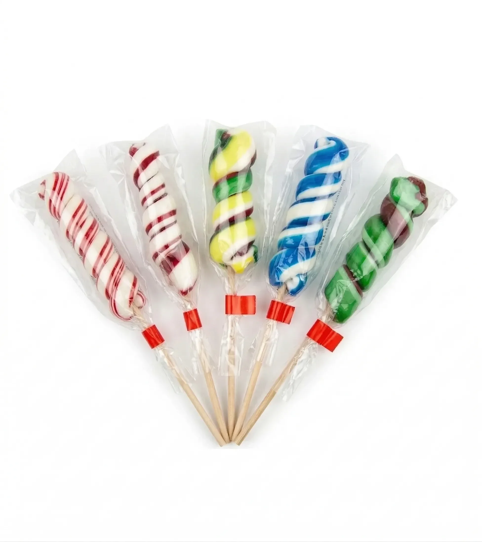 Lot de 5 sucettes torsadés