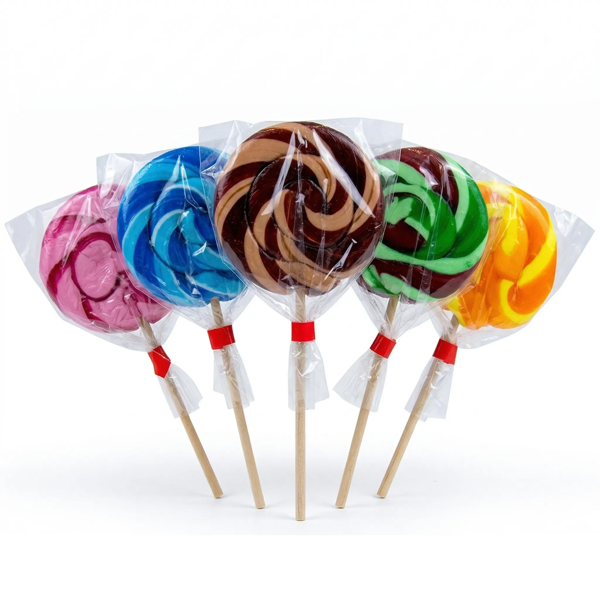 Lot de 5 sucettes rondes