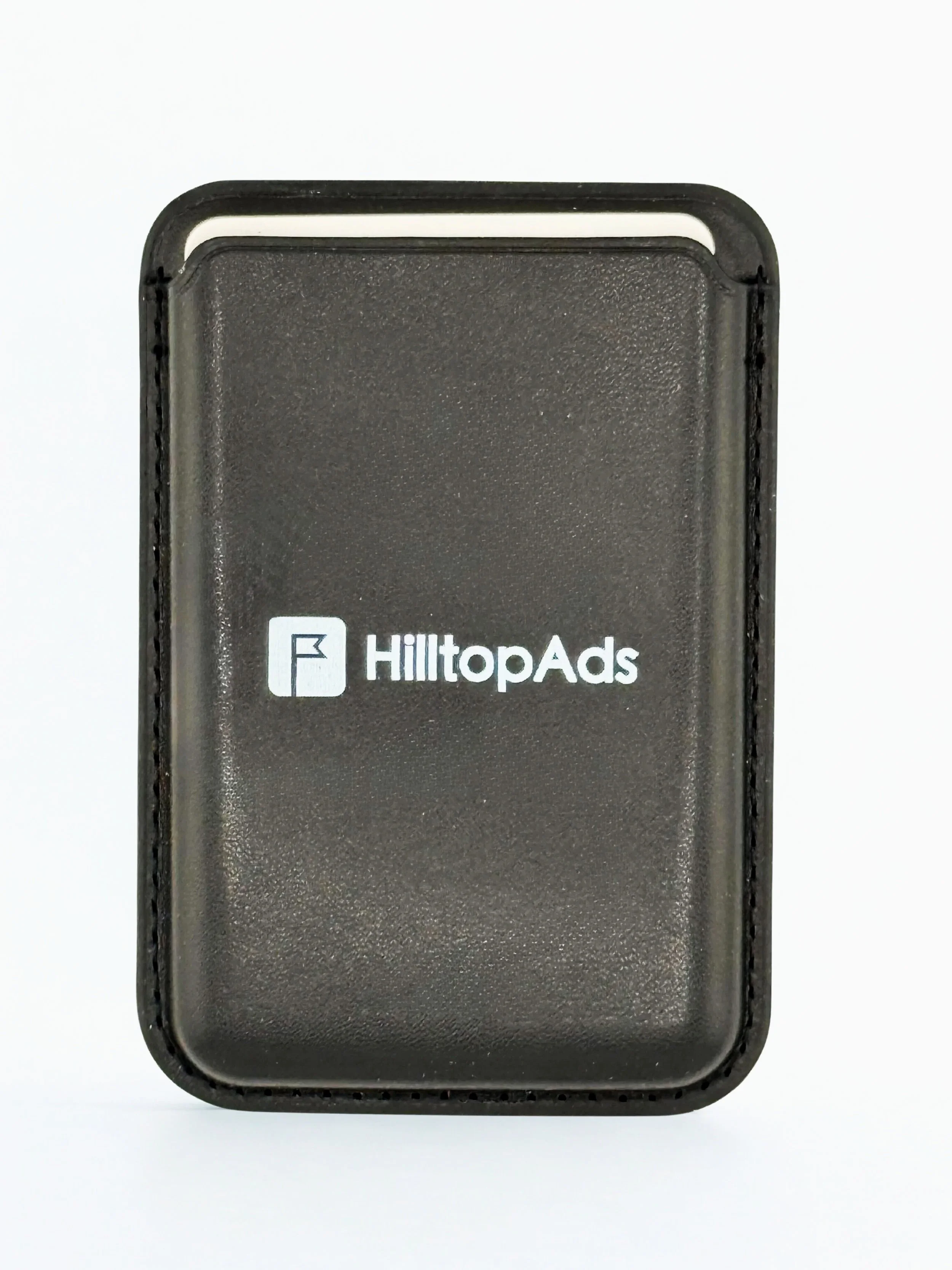 Sleek leatherette card holder with custom logo branding, designed for professional use and executive gifting. A high-perceived-value promotional product perfect for conferences, networking events, and corporate merchandise programs.