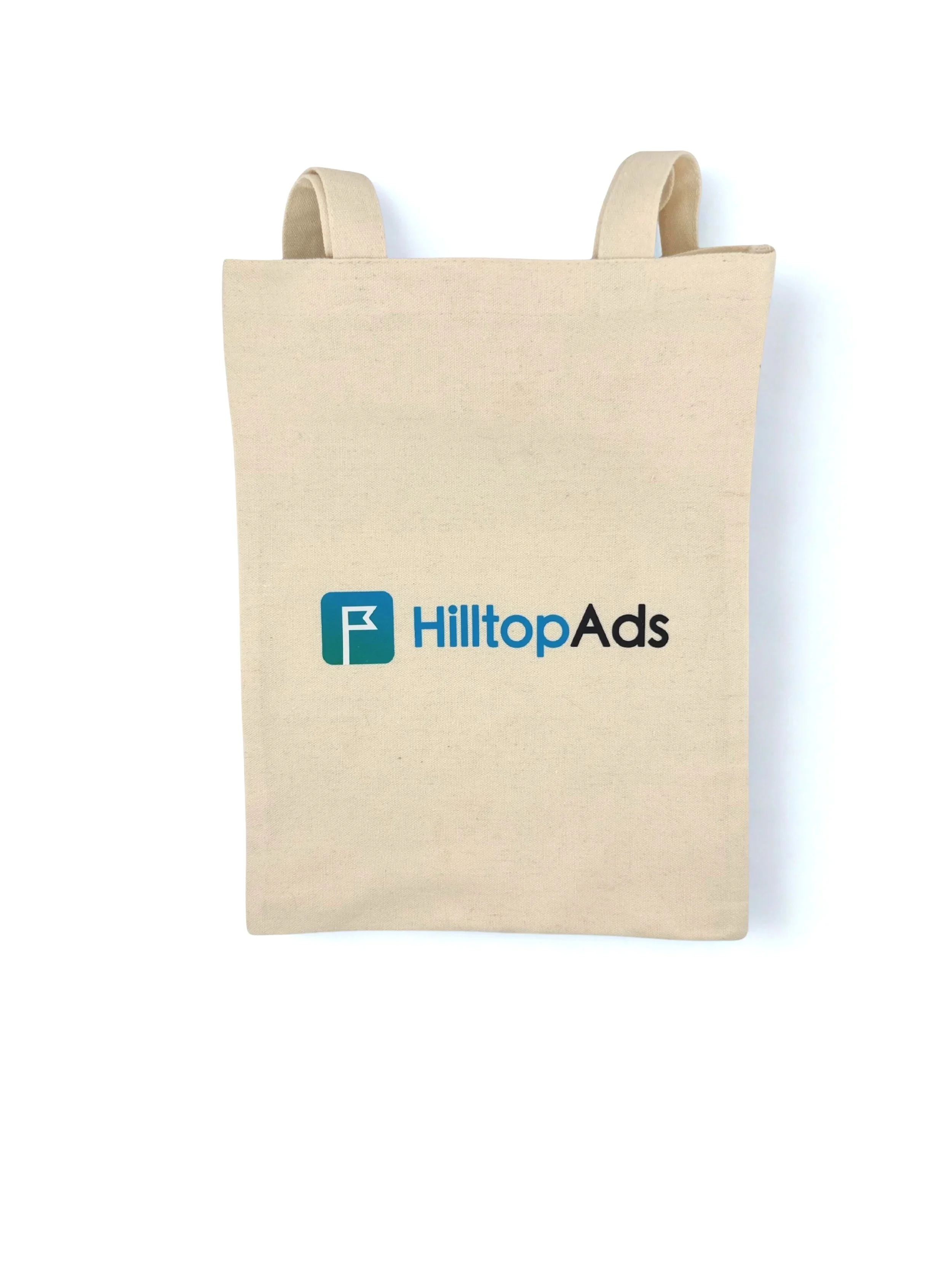 Custom printed canvas tote bag featuring full-color logo branding, designed for trade show giveaways, event swag, and corporate merchandise programs. A durable and eco-friendly promotional product ideal for Las Vegas conventions, conferences, and bra