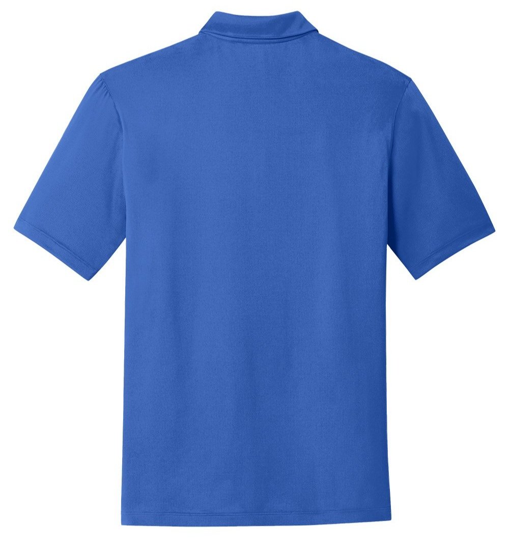 Nike Dri-FIT Legacy Polo in Game Royal, back view highlighting athletic cut and moisture-wicking design