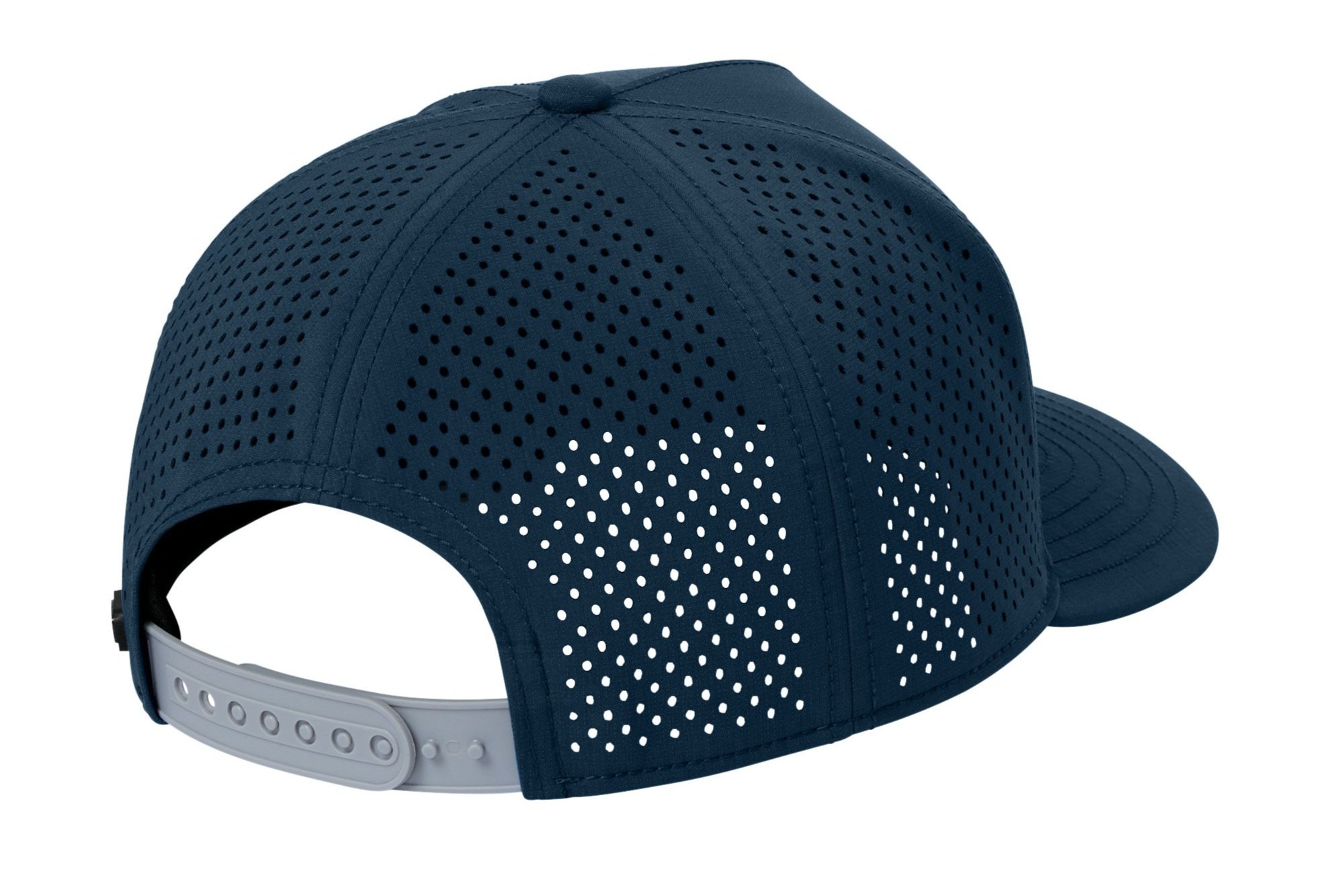 Back view of the River Blue Navy OGIO cap featuring the adjustable closure and subtle OGIO branding