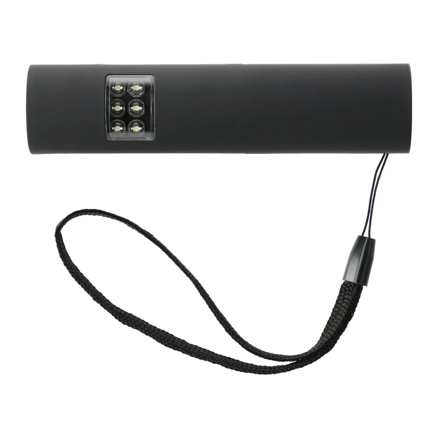 Top view of the Mini Grip Slim Flashlight in Black