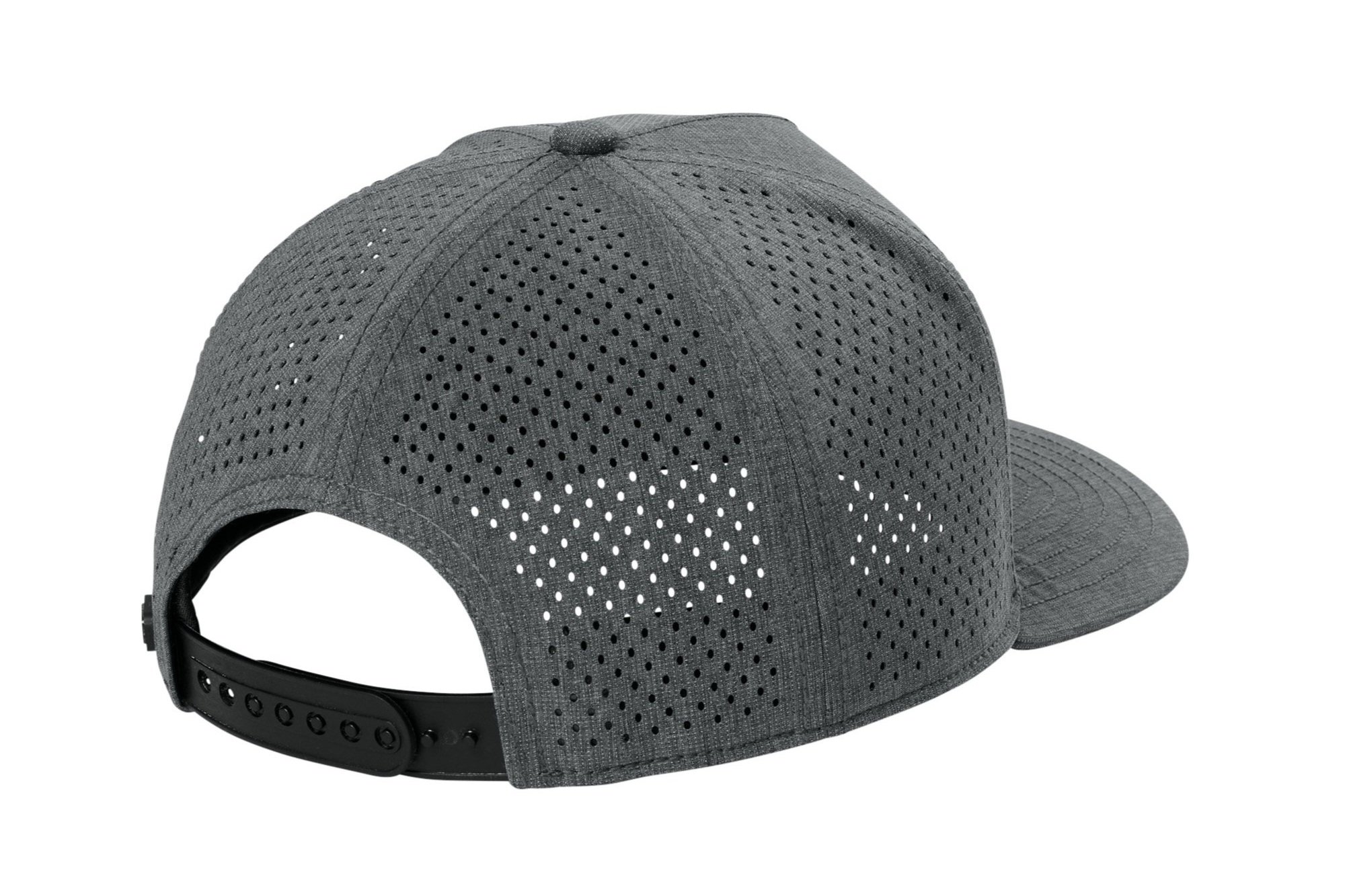 Back view of the Heather Gear Grey OGIO cap featuring the adjustable closure and subtle OGIO branding