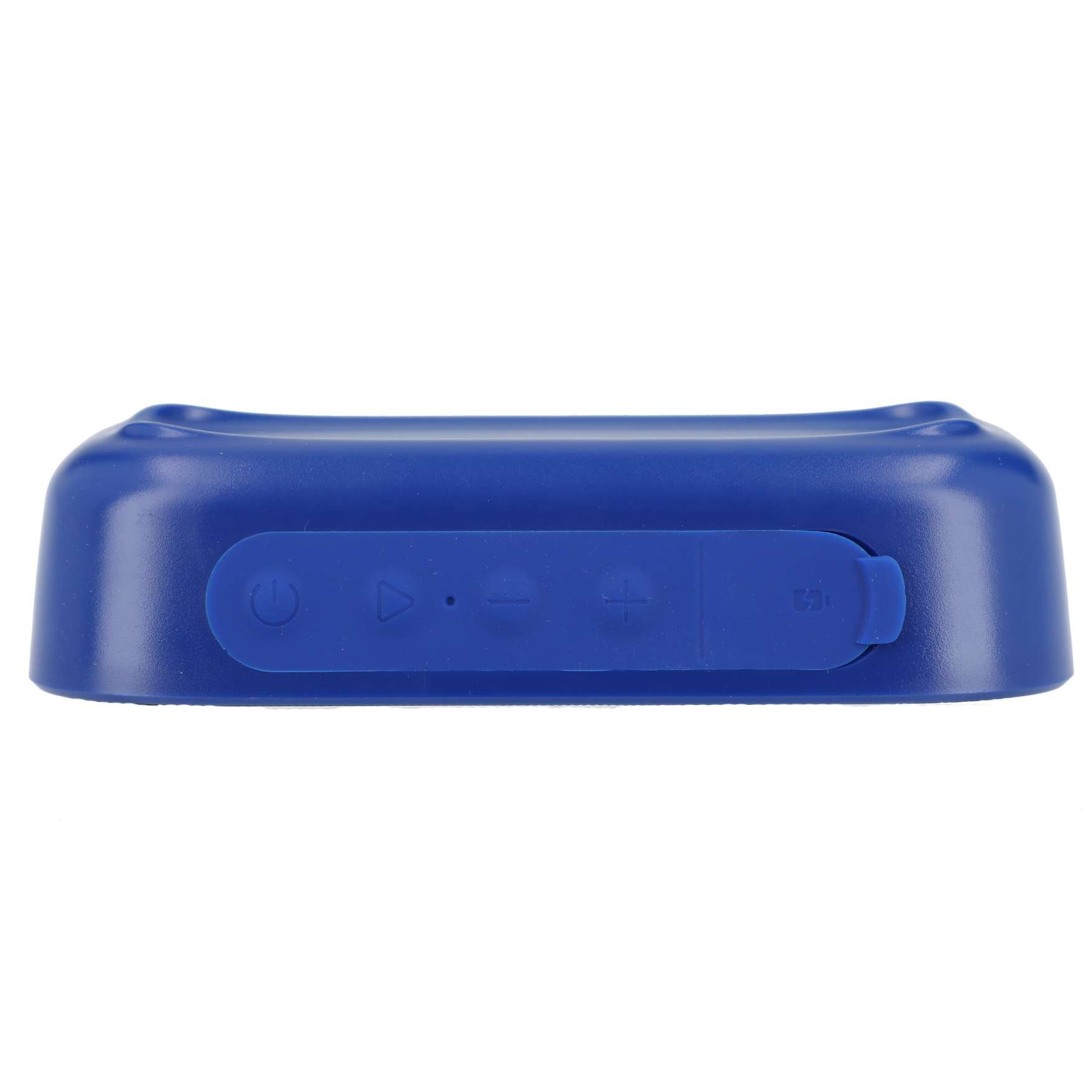 Top button view of Royal Stark 2.0 Bluetooth® Speaker with volume, play, and power icons