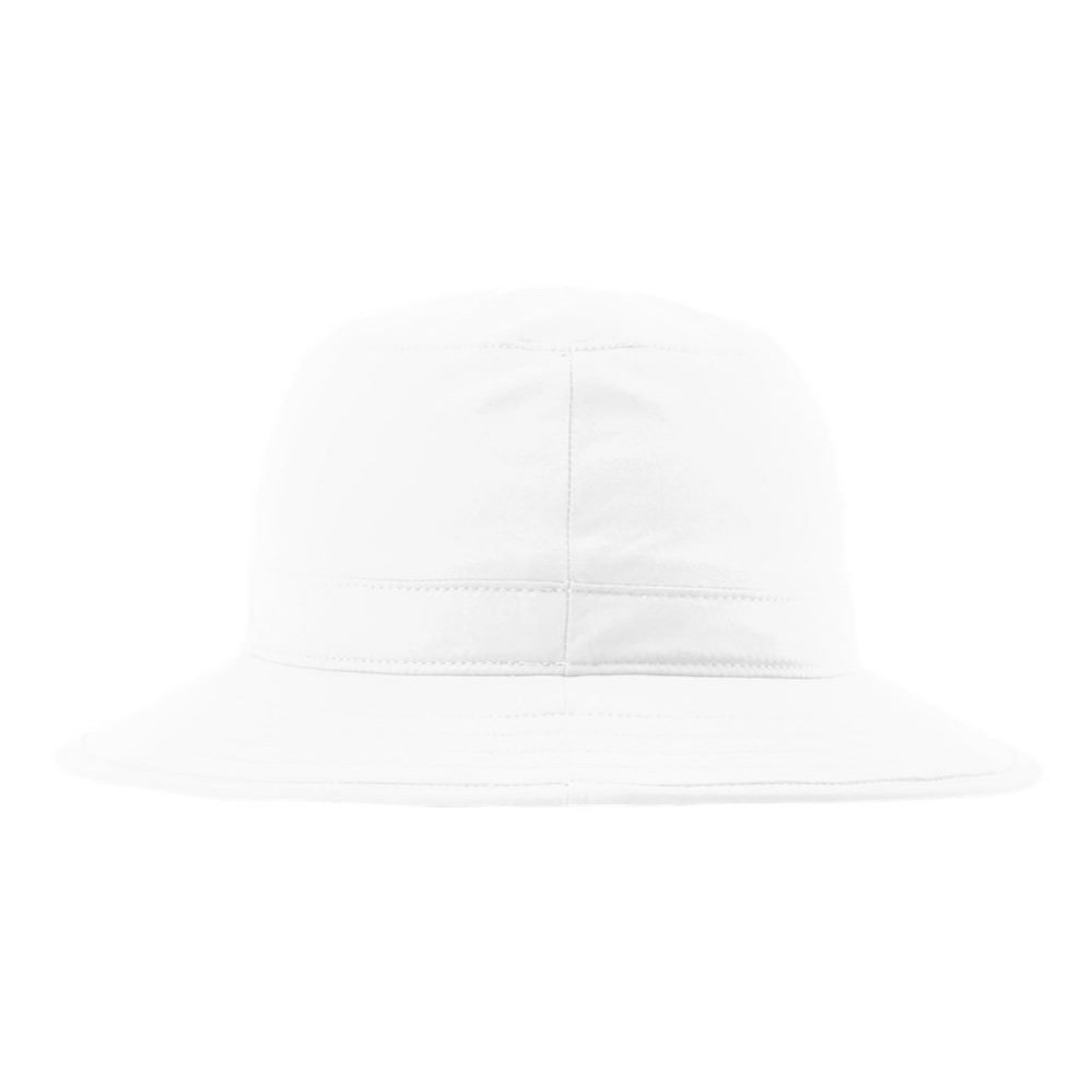 White Richardson 909 Booney Hat rear view highlighting back seam