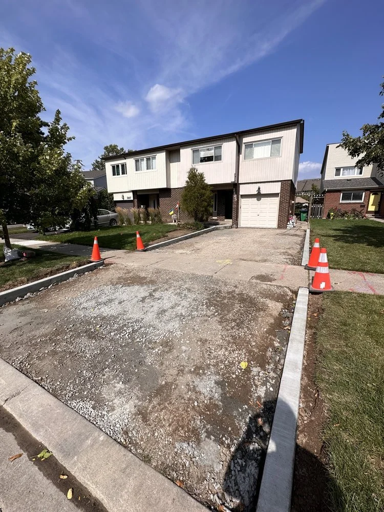 Concrete Driveway Replacement Project in Scarborough, Ontario by Form + Function Concrete