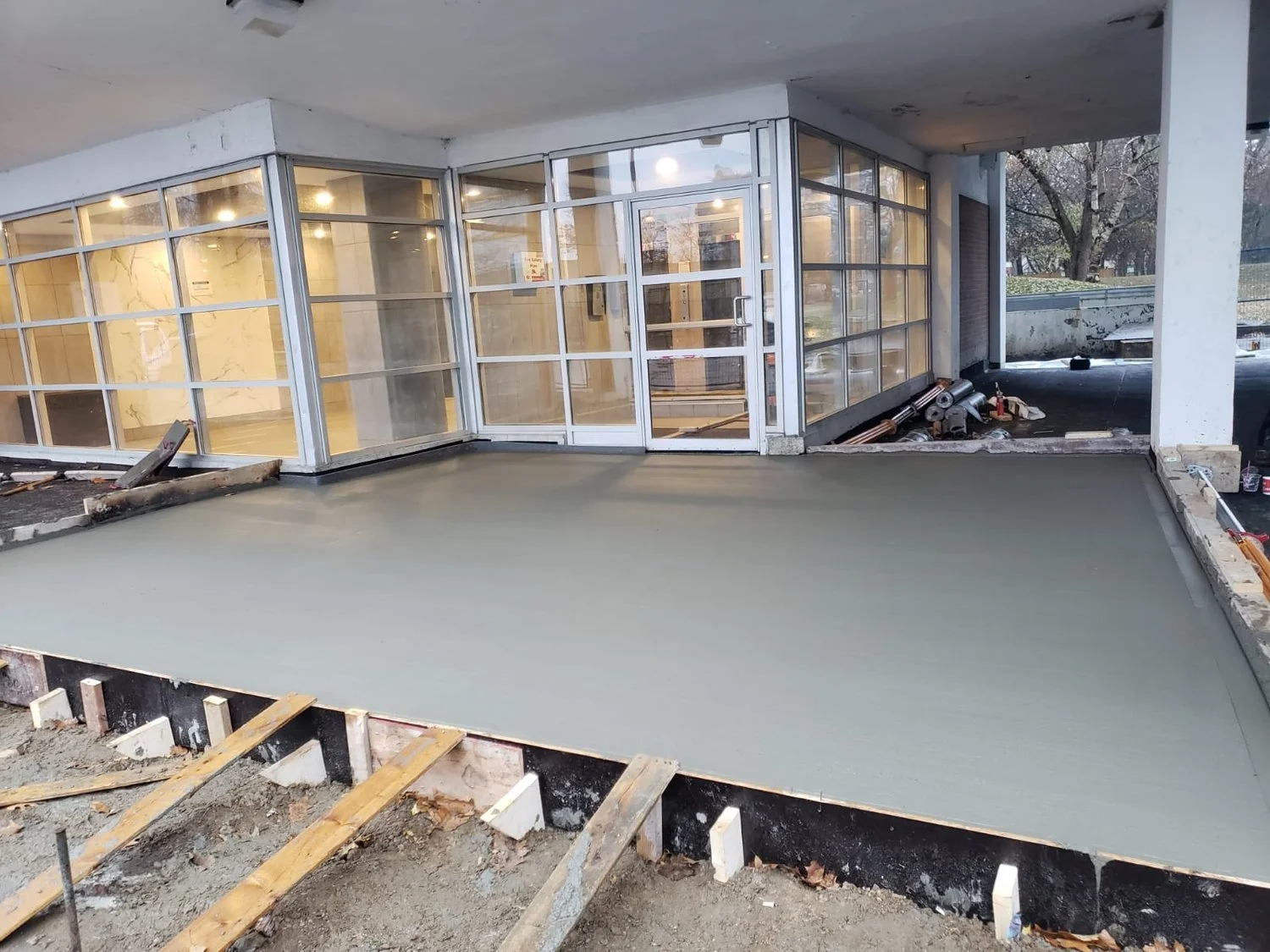 Concrete Back Patio Installation North York