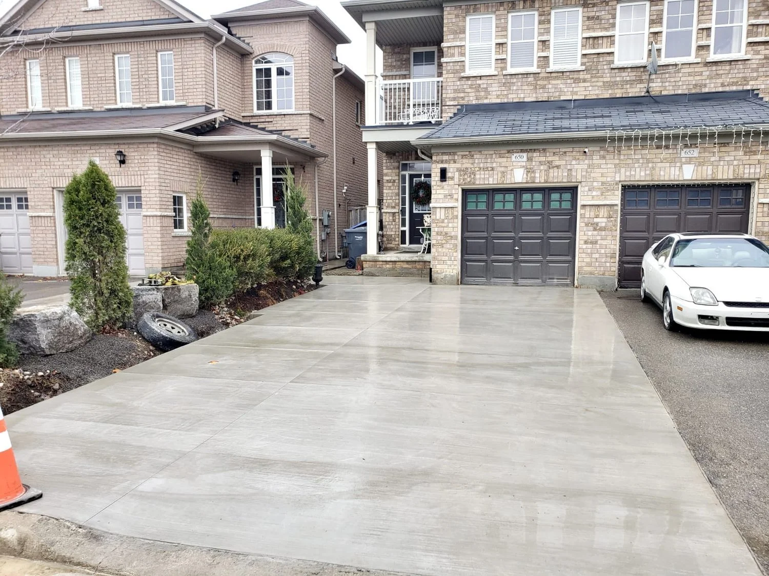 Concrete Driveway Forming in Vaughan, Ontario
