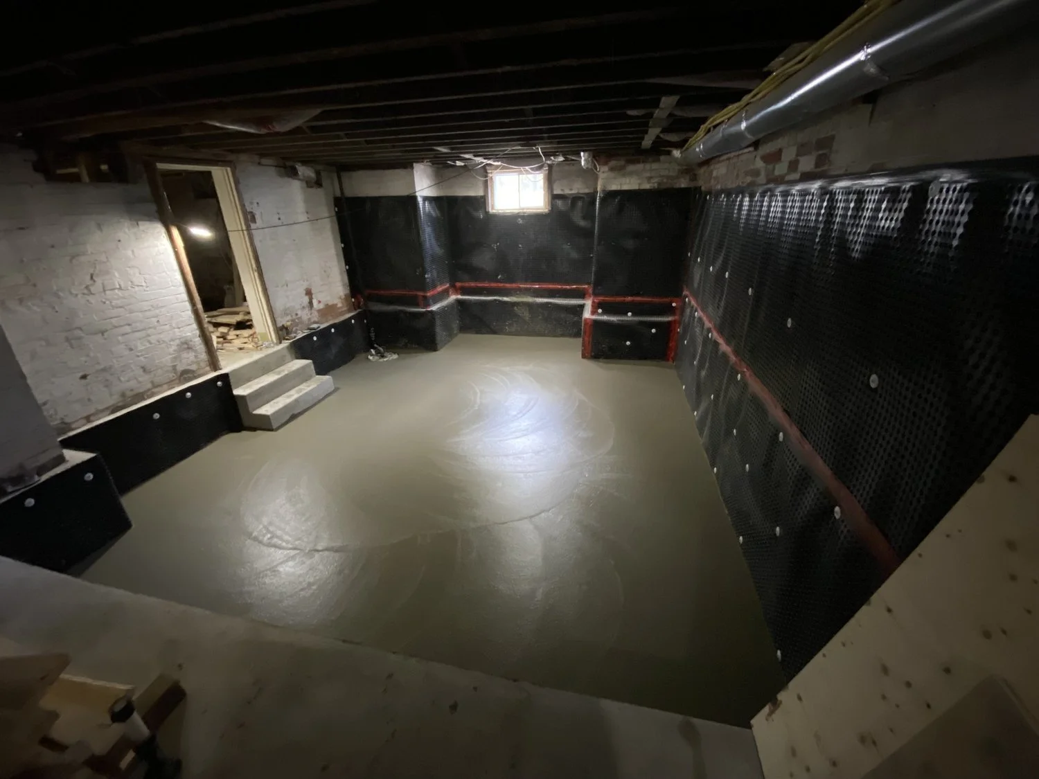 Concrete Basement Floor Installation