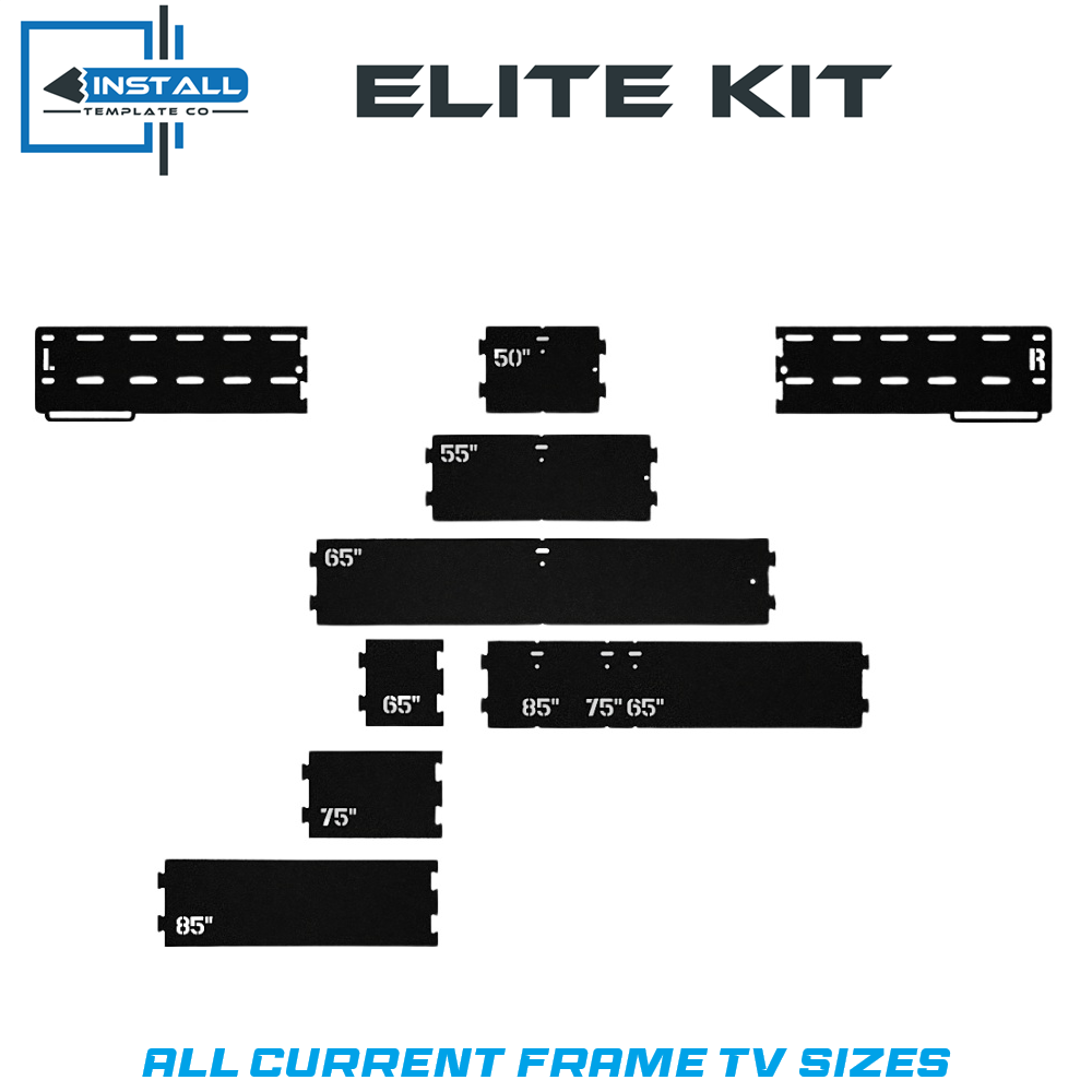 Install Template Company - Elite Kit - Samsung Frame TV for 50", 55" and 65" Displays + 65" Pro, 75" Pro and 85" Pro Displays.