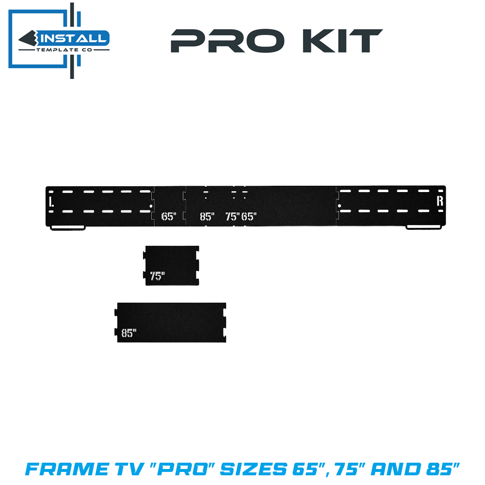 Install Template Company - Pro Kit - Samsung Frame TV for 65" Pro, 75" Pro and 85" Pro Displays.