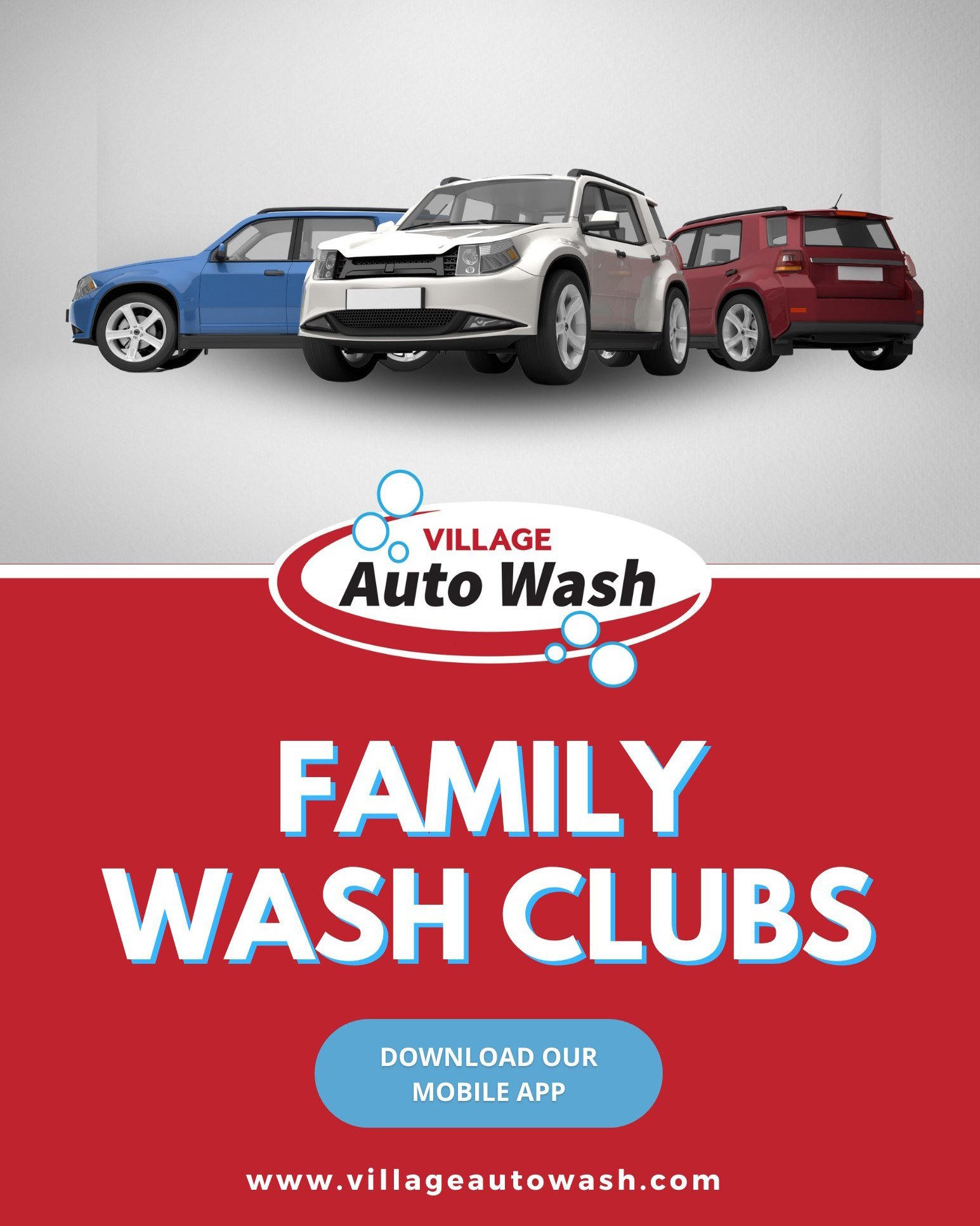 Thinking about a Family Plan at Village Auto Wash? 🚗🚙 Send an email to info@villageautowash.com and we'll give you the options for ✨DISCOUNTED PRICING✨ for the second and additional vehicles. Village Auto Wash is a brand new state-of-the-art touch-