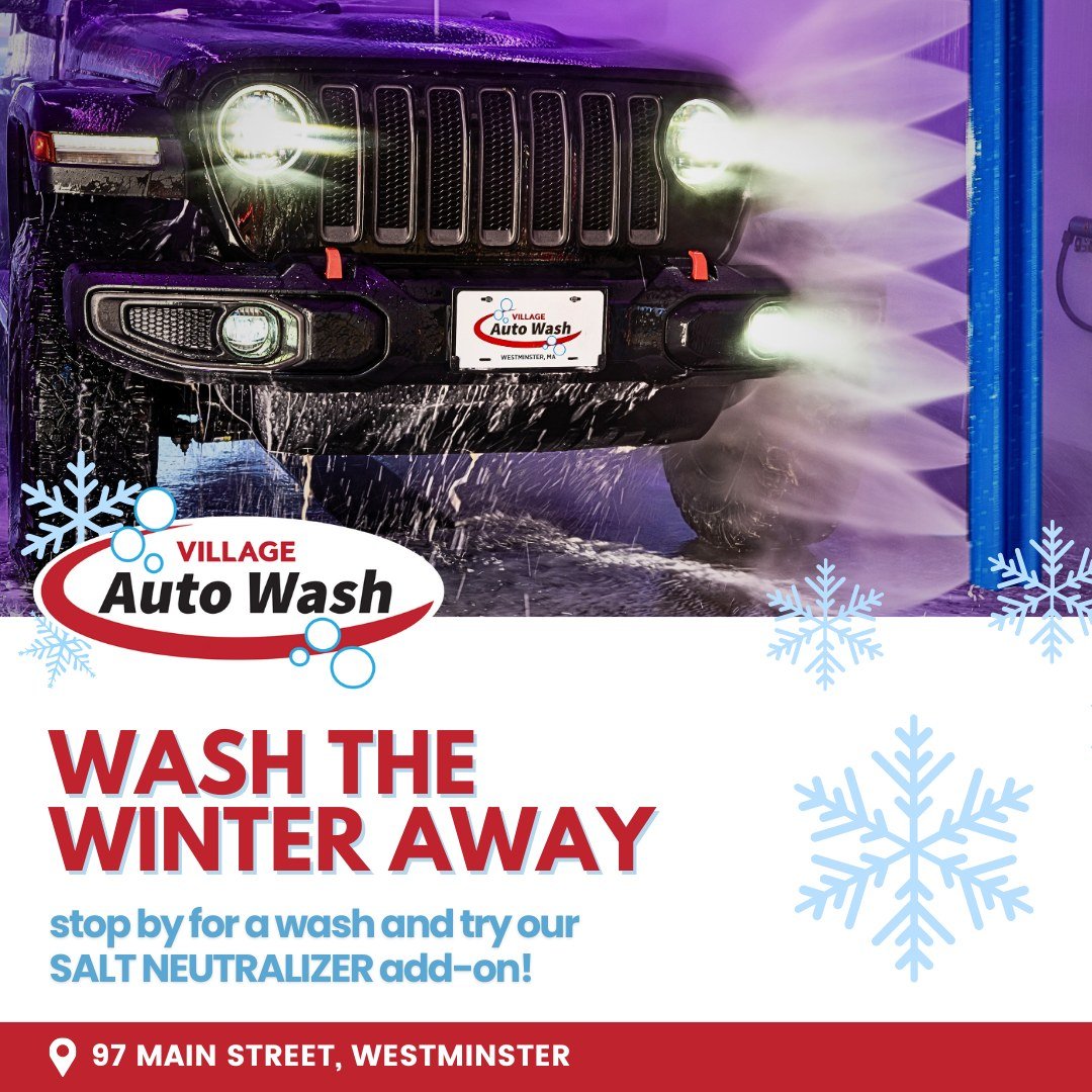 Don&rsquo;t rely on the melting snow to pretend you got a car wash! ⚠️ Road treatment chemicals aren&rsquo;t friendly to your vehicle, and rain doesn&rsquo;t hit the most affected areas! *Hint: the underside of your vehicle. 👍Stop by Village Auto Wa
