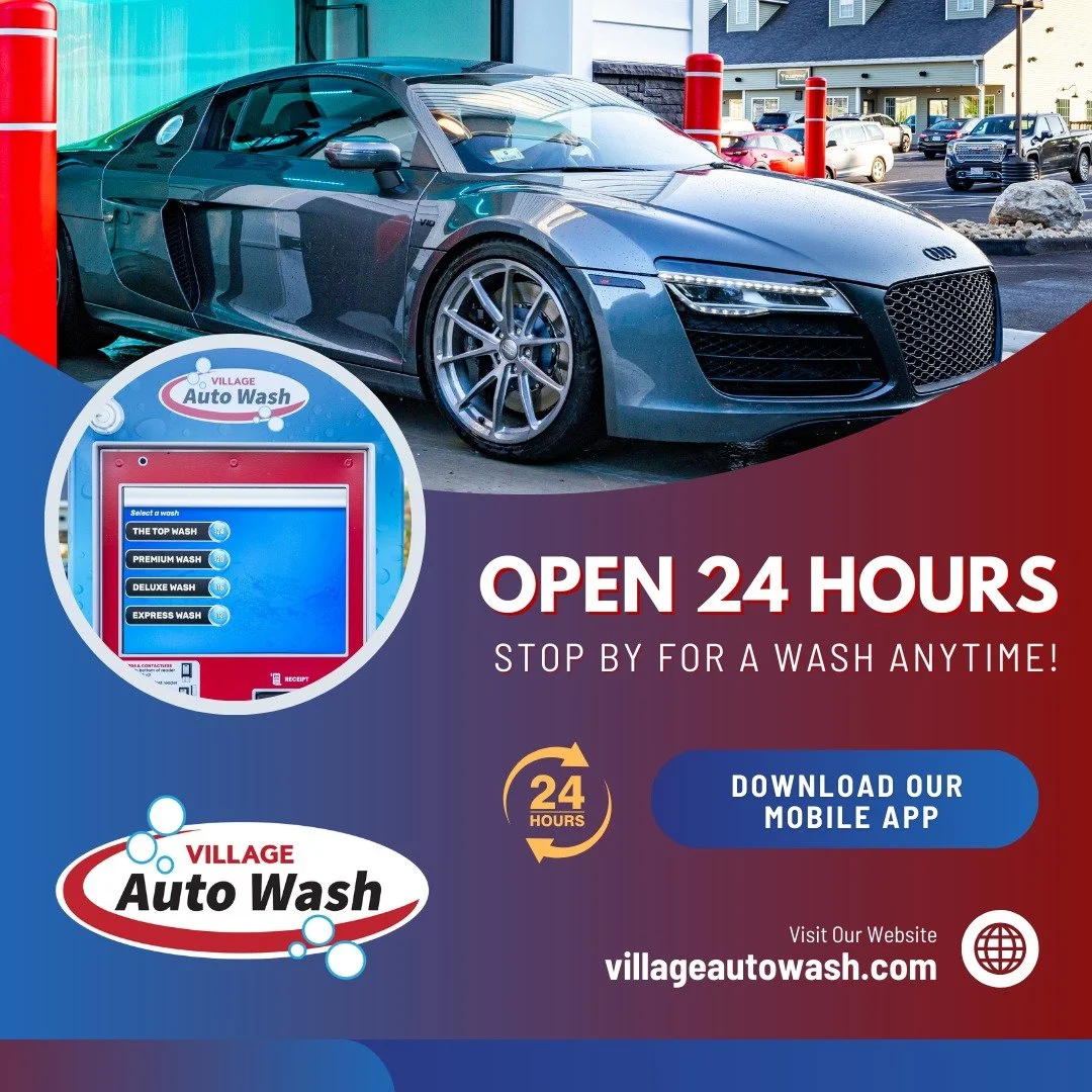 FAQ FRIDAY ⏰

Q: When can I wash my vehicle?
A: ANY TIME! We're open 24 hours a day, 7 days a week.
Whether you're grabbing morning coffee at Dunkin', fitting it in between errands, sneaking away during your lunch break, or need a quick clean at midn