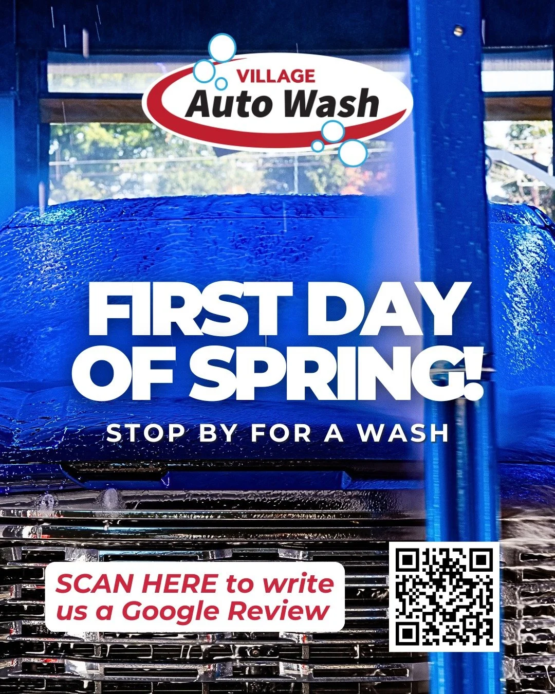 Can you believe it? We're heading into our second Spring here at Village Auto Wash, and we couldn't have done it without this amazing community. 🌱 Westminster, you've been incredible &mdash; THANK YOU for the support! 💙

If you've had a great exper