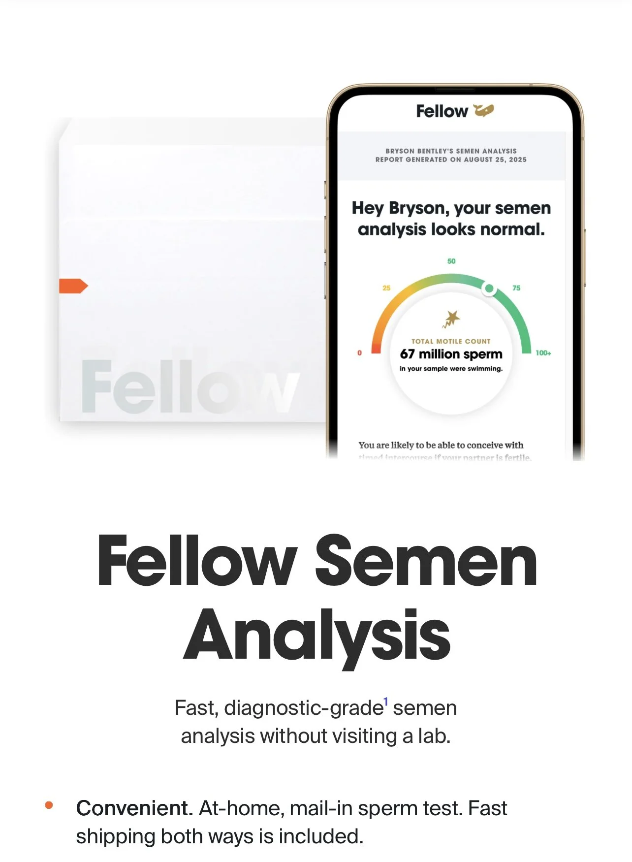 Fellow At Home Semen Analysis Kit