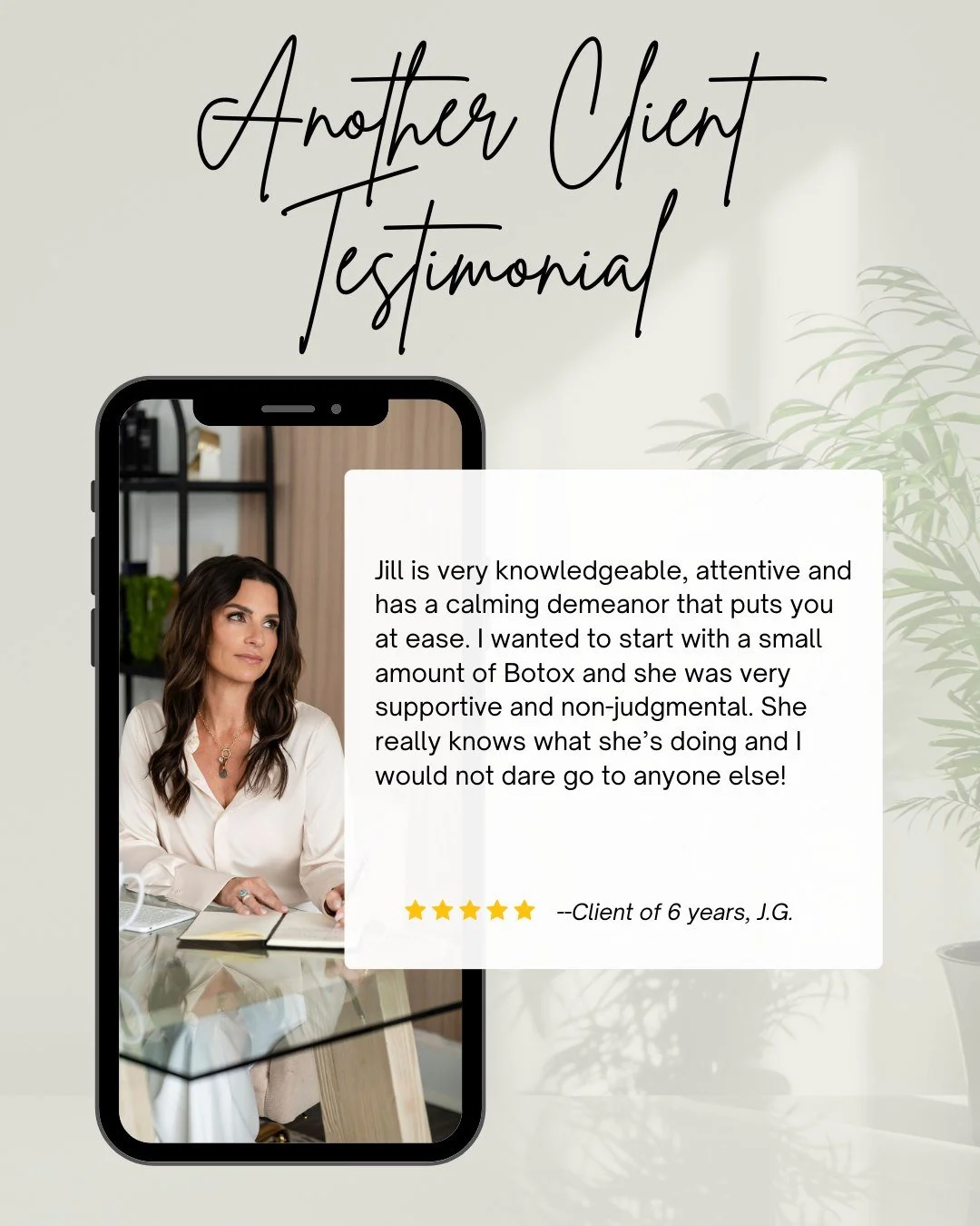 Beauty begins with how you feel.
Thank you for trusting me with your skin and wellness&mdash;your testimonials are the reminder of why I do this work! ✨