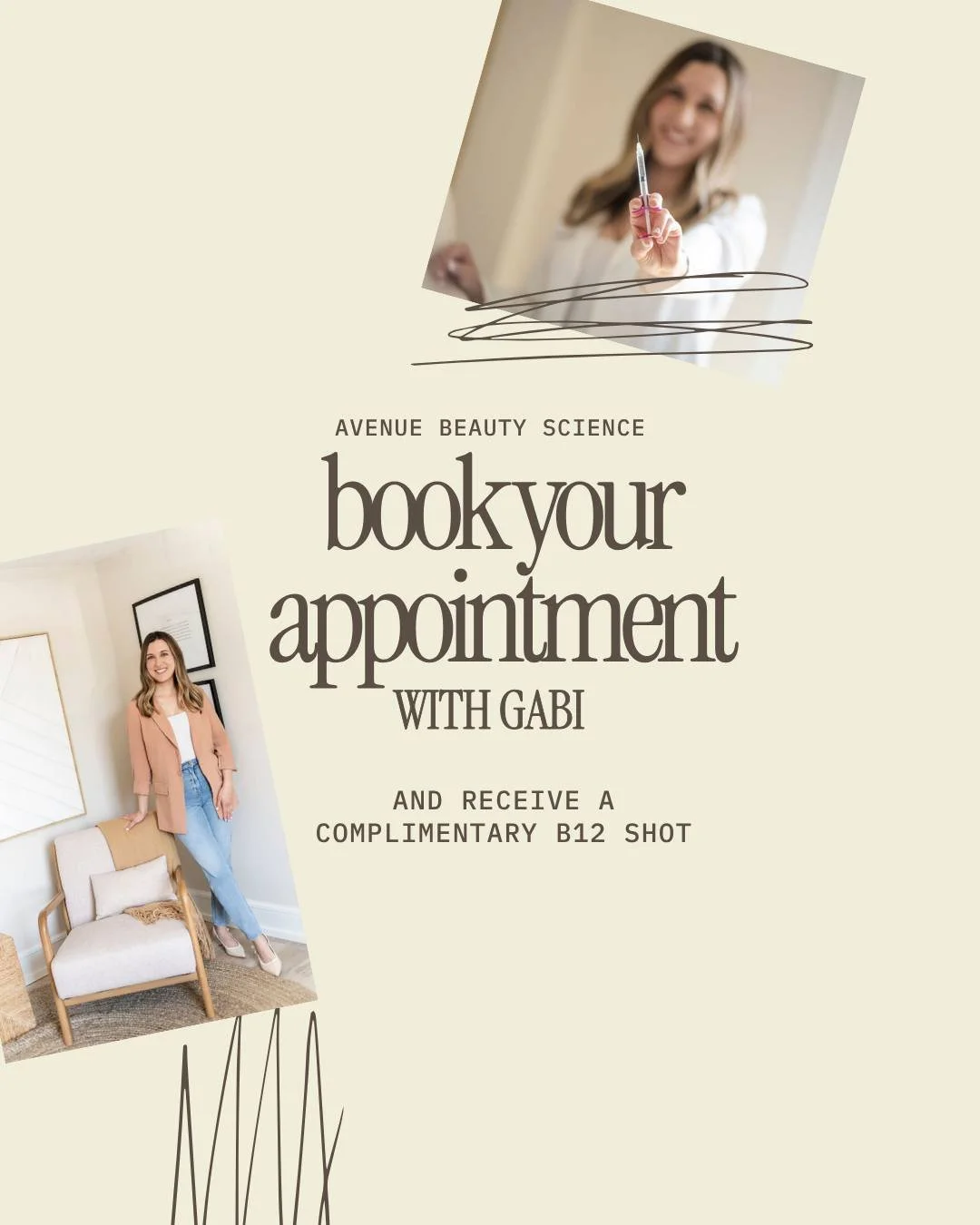 Meet Gabi. 👋

Our newest team member is now booking &mdash; and to celebrate, every new appointment with Gabi includes a complimentary B12 shot on us.

More energy. Better mood. Brighter skin. Consider it our welcome gift.

📍Book with Gabi at the l