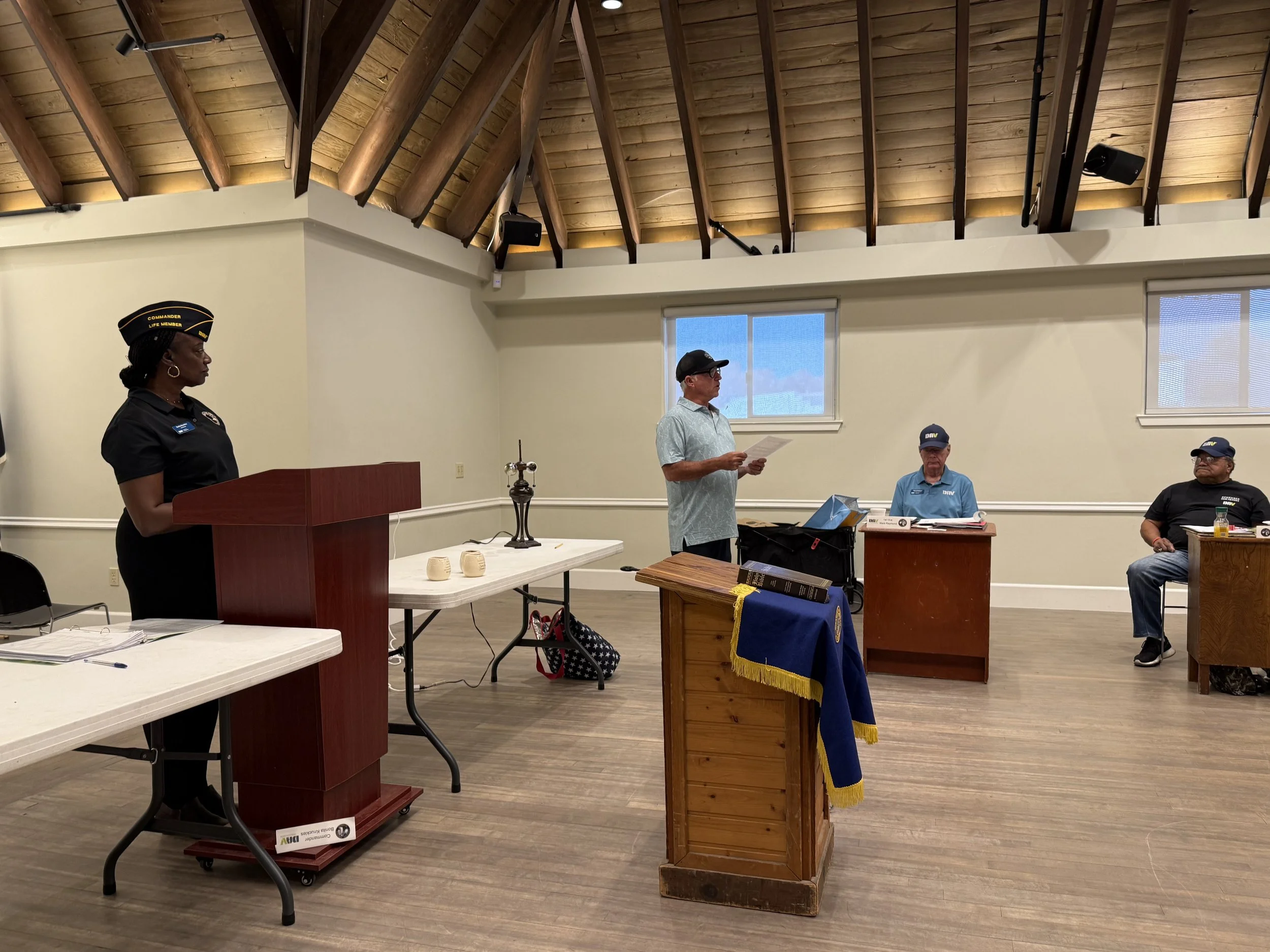 DAV Chapter #84 meeting with guest speaker Dr. Francis Cummins, 10-year Navy Veteran; retired VA Doctor of Osteopathy presenting information to the chapter on being the navigator of your health; September 12, 2026