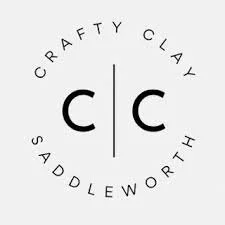 Black and White Logo for Craft Clay Studio at Woodend Mill