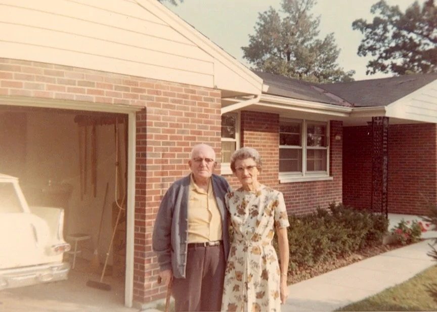 Irving and Hazel at their home in Monroe, Ohio, abt 1978